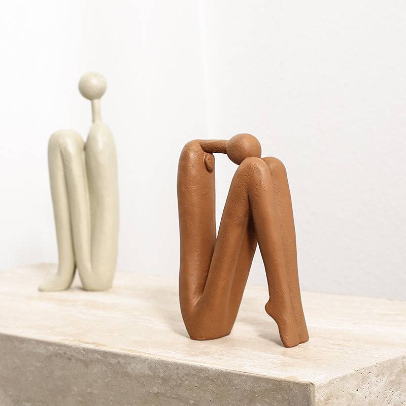 Soft Man Ornament Brown Fc-Sz2190B -  Home Decor Figurines - ebarza Furniture UAE | Shop Modern Furniture in Abu Dhabi & Dubai - مفروشات ايبازرا في الامارات | تسوق اثاث عصري وديكورات مميزة في دبي وابوظبي