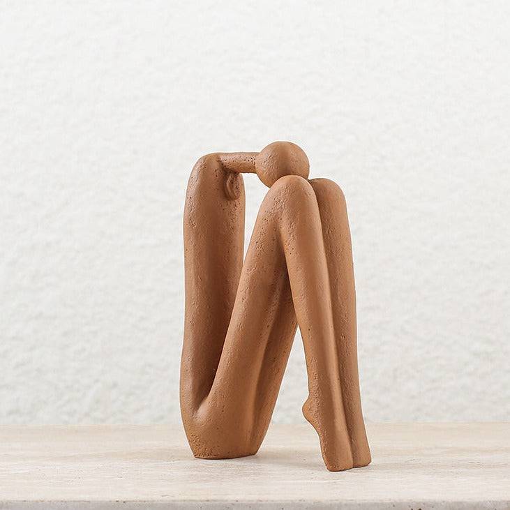 Soft Man Ornament Brown Fc-Sz2190B -  Home Decor Figurines - ebarza Furniture UAE | Shop Modern Furniture in Abu Dhabi & Dubai - مفروشات ايبازرا في الامارات | تسوق اثاث عصري وديكورات مميزة في دبي وابوظبي