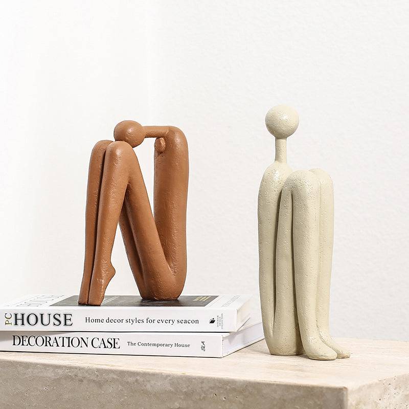 Soft Man Ornament Brown Fc-Sz2190B -  Home Decor Figurines - ebarza Furniture UAE | Shop Modern Furniture in Abu Dhabi & Dubai - مفروشات ايبازرا في الامارات | تسوق اثاث عصري وديكورات مميزة في دبي وابوظبي