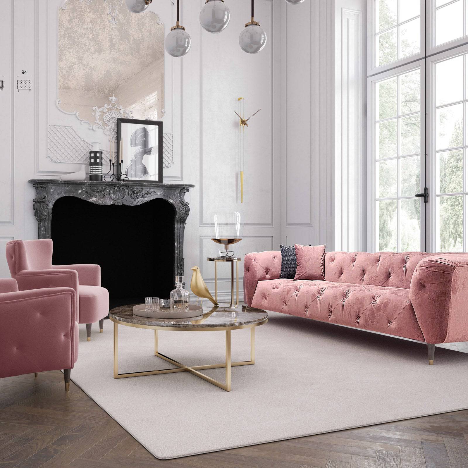 Soho Sofa Soho008 -  Sofas - ebarza Furniture UAE | Shop Modern Furniture in Abu Dhabi & Dubai - مفروشات ايبازرا في الامارات | تسوق اثاث عصري وديكورات مميزة في دبي وابوظبي