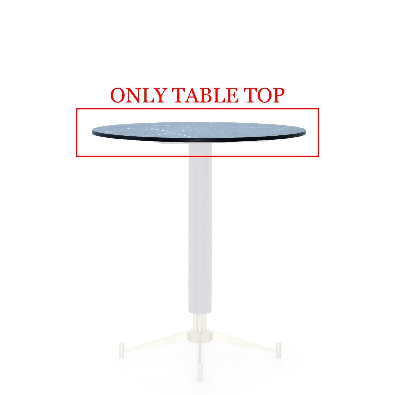 Solid Dark Empredor Round Dining Table Top D70 Sanc-T5743 -  Table Tops - ebarza Furniture UAE | Shop Modern Furniture in Abu Dhabi & Dubai - مفروشات ايبازرا في الامارات | تسوق اثاث عصري وديكورات مميزة في دبي وابوظبي