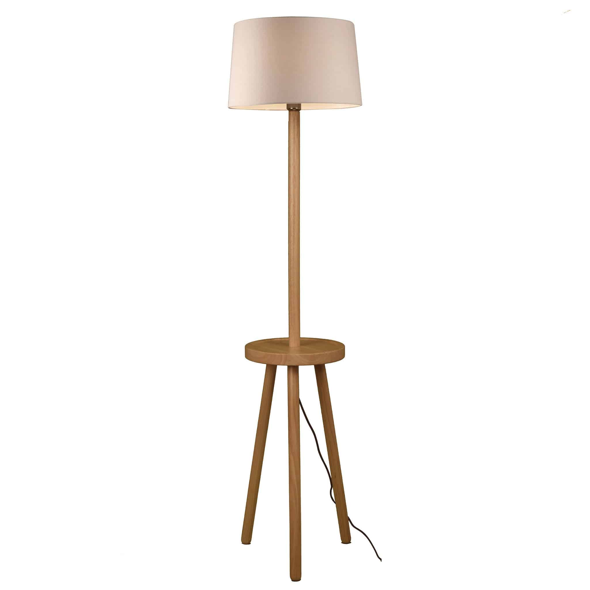 Solid Wood Floor Lamp Bpmt15-W -  Floor Lamps - ebarza Furniture UAE | Shop Modern Furniture in Abu Dhabi & Dubai - مفروشات ايبازرا في الامارات | تسوق اثاث عصري وديكورات مميزة في دبي وابوظبي