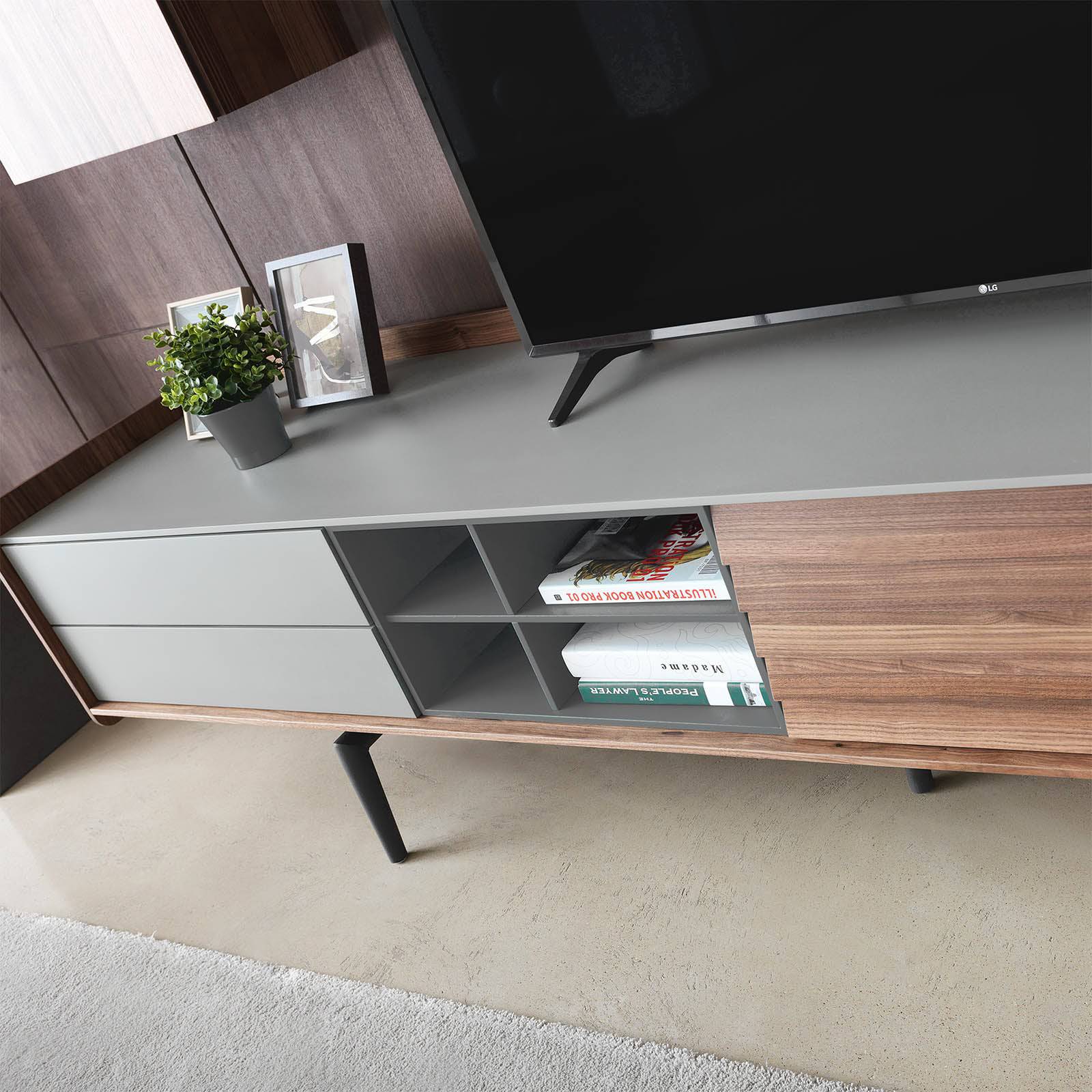 Solo Tv Unit Solo006 -  TV Units - ebarza Furniture UAE | Shop Modern Furniture in Abu Dhabi & Dubai - مفروشات ايبازرا في الامارات | تسوق اثاث عصري وديكورات مميزة في دبي وابوظبي