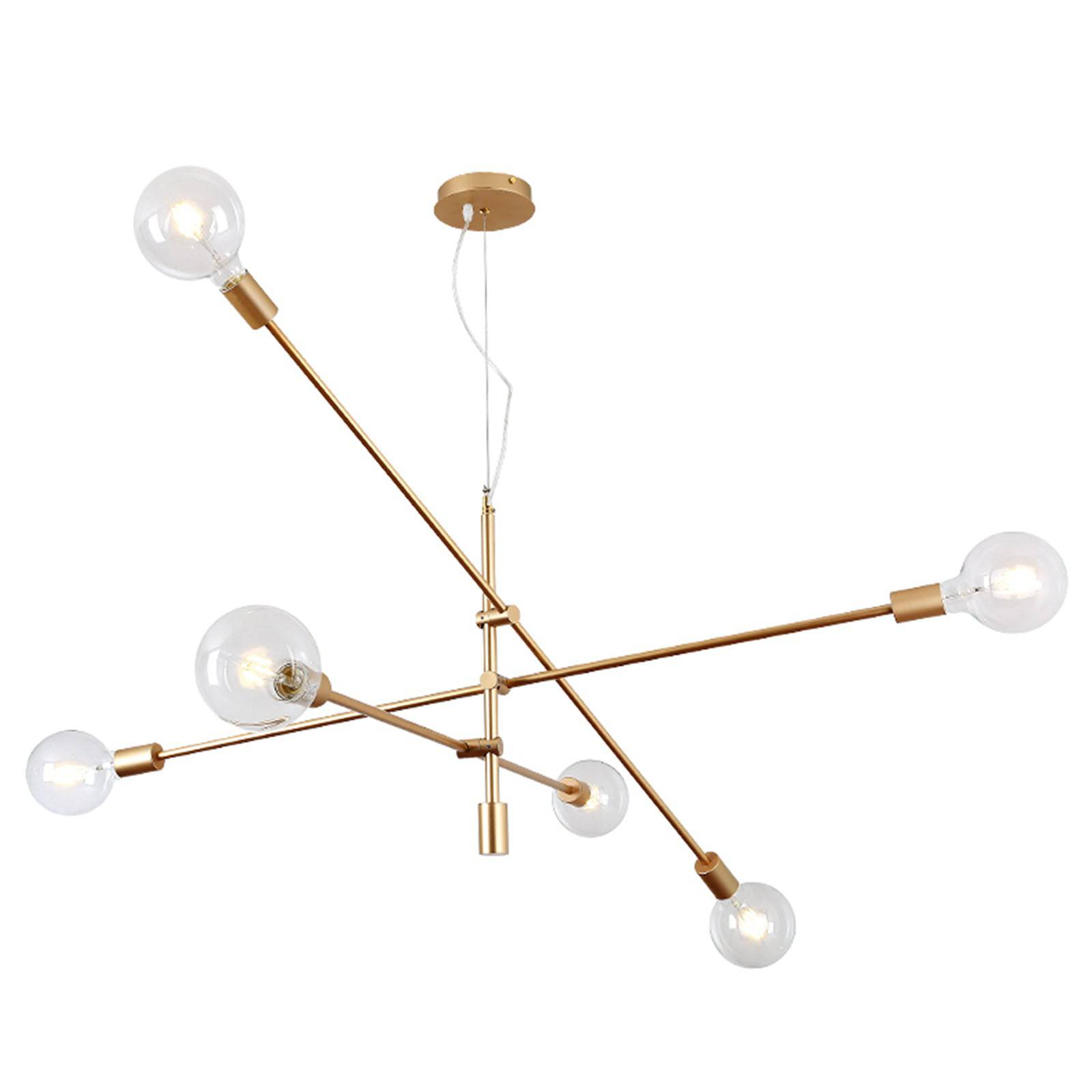 Spider 6 Heads Pendant Lamp Cy-Dd-1111-G -  Pendant Lamps - ebarza Furniture UAE | Shop Modern Furniture in Abu Dhabi & Dubai - مفروشات ايبازرا في الامارات | تسوق اثاث عصري وديكورات مميزة في دبي وابوظبي