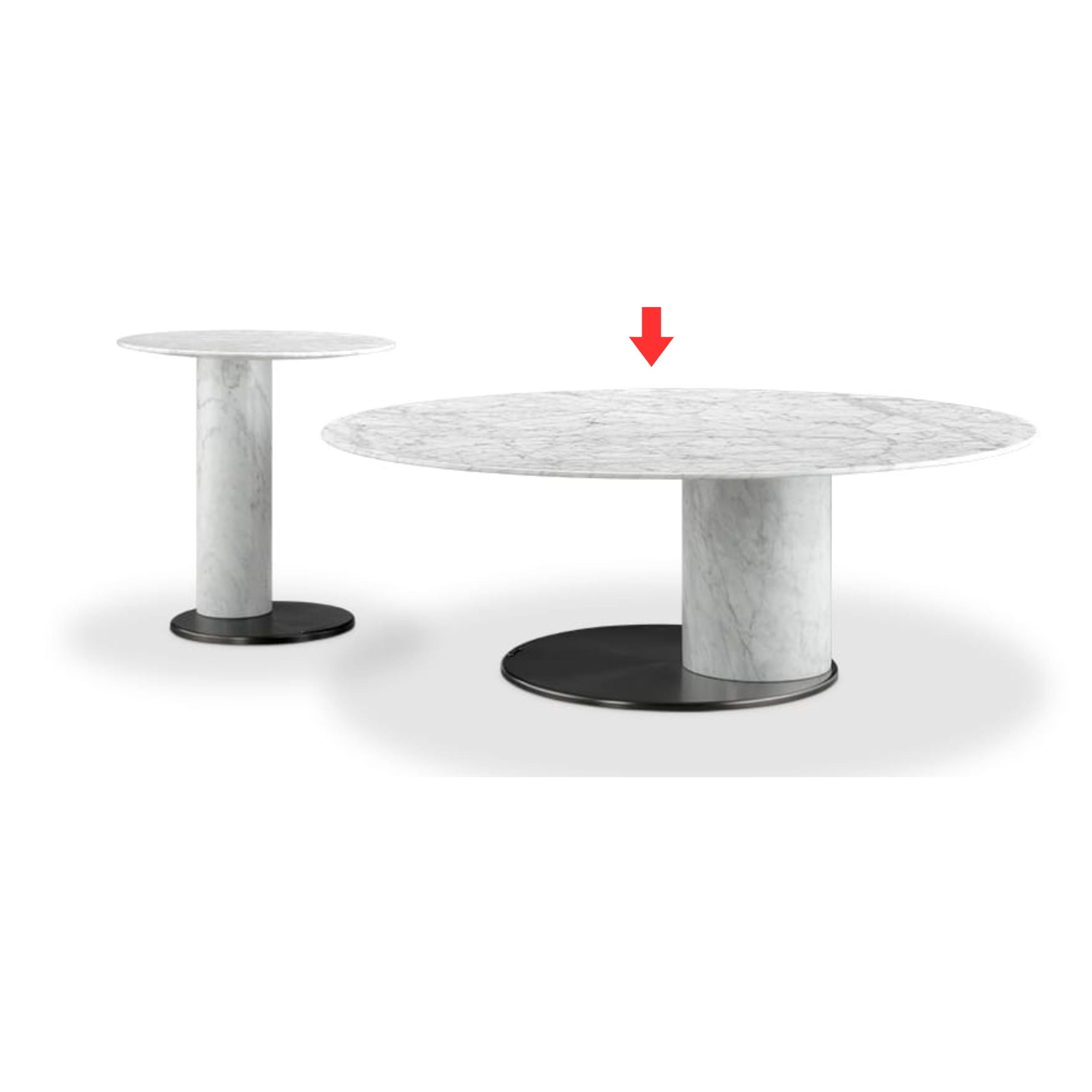 Display Item - Carrara Marble Coffee Table  ST737-NAKHEEL -  DISPLAY ITEM - ebarza Furniture UAE | Shop Modern Furniture in Abu Dhabi & Dubai - مفروشات ايبازرا في الامارات | تسوق اثاث عصري وديكورات مميزة في دبي وابوظبي