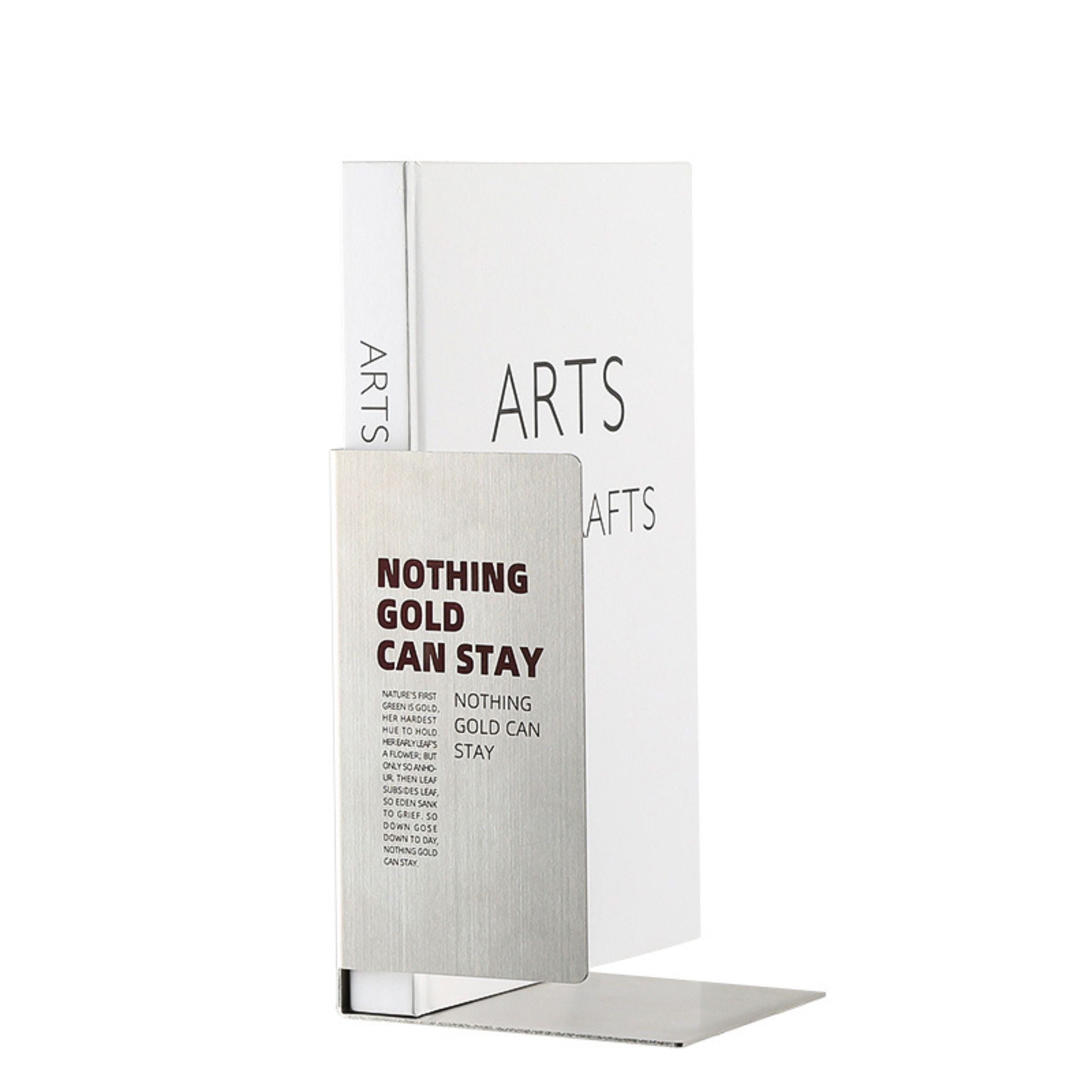 Stainless Steel Book End FC-W22014 -  Bookends - ebarza Furniture UAE | Shop Modern Furniture in Abu Dhabi & Dubai - مفروشات ايبازرا في الامارات | تسوق اثاث عصري وديكورات مميزة في دبي وابوظبي