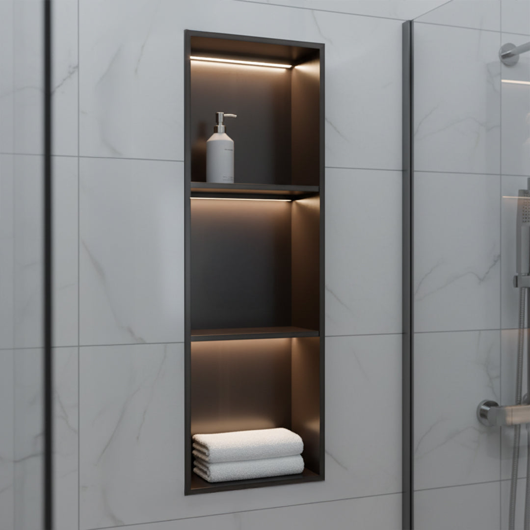 Stainless Steel Niche LED Profile - Black - JYF0501 -  wall-panels-profiles - ebarza Furniture UAE | Shop Modern Furniture in Abu Dhabi & Dubai - مفروشات ايبازرا في الامارات | تسوق اثاث عصري وديكورات مميزة في دبي وابوظبي