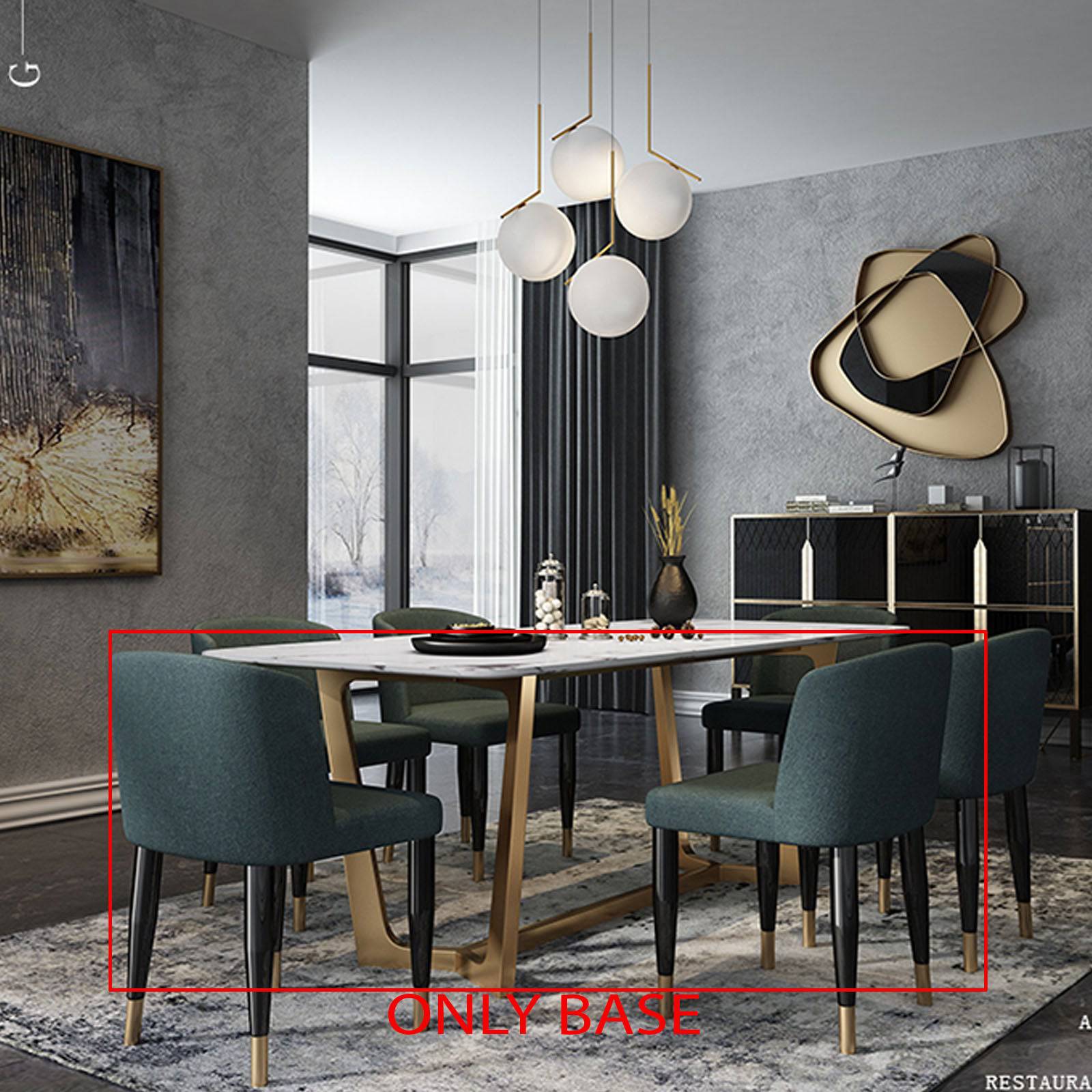 Stainless Steel Table Base Tg-282-200-G -  Table bases - ebarza Furniture UAE | Shop Modern Furniture in Abu Dhabi & Dubai - مفروشات ايبازرا في الامارات | تسوق اثاث عصري وديكورات مميزة في دبي وابوظبي