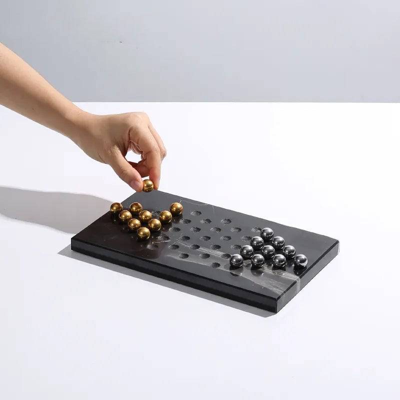 Steel Ball Chess - Black Fb-T2207B -  Home Decor Figurines - ebarza Furniture UAE | Shop Modern Furniture in Abu Dhabi & Dubai - مفروشات ايبازرا في الامارات | تسوق اثاث عصري وديكورات مميزة في دبي وابوظبي