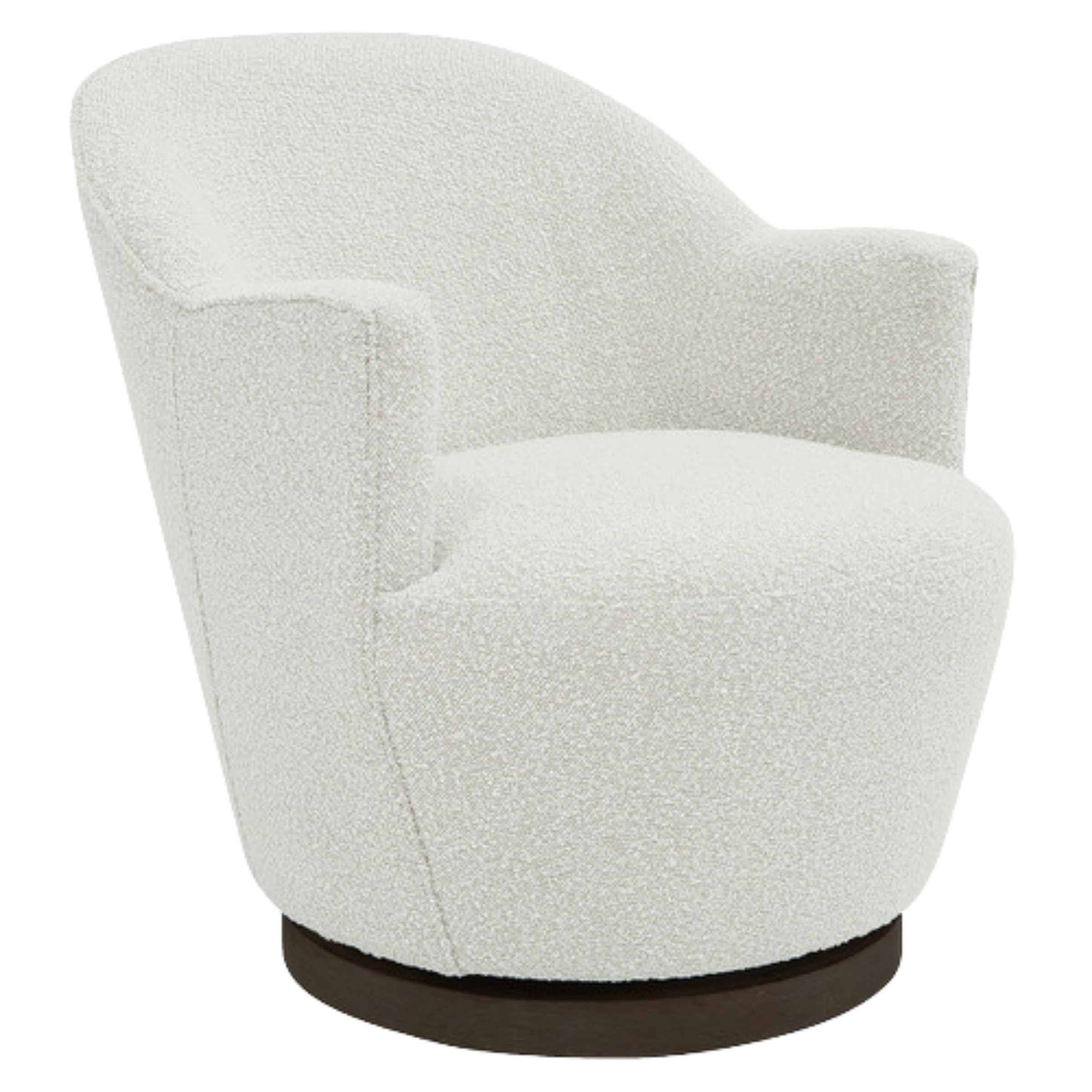 Swivel Chair Ivory 16732-02 -  Armchairs - ebarza Furniture UAE | Shop Modern Furniture in Abu Dhabi & Dubai - مفروشات ايبازرا في الامارات | تسوق اثاث عصري وديكورات مميزة في دبي وابوظبي