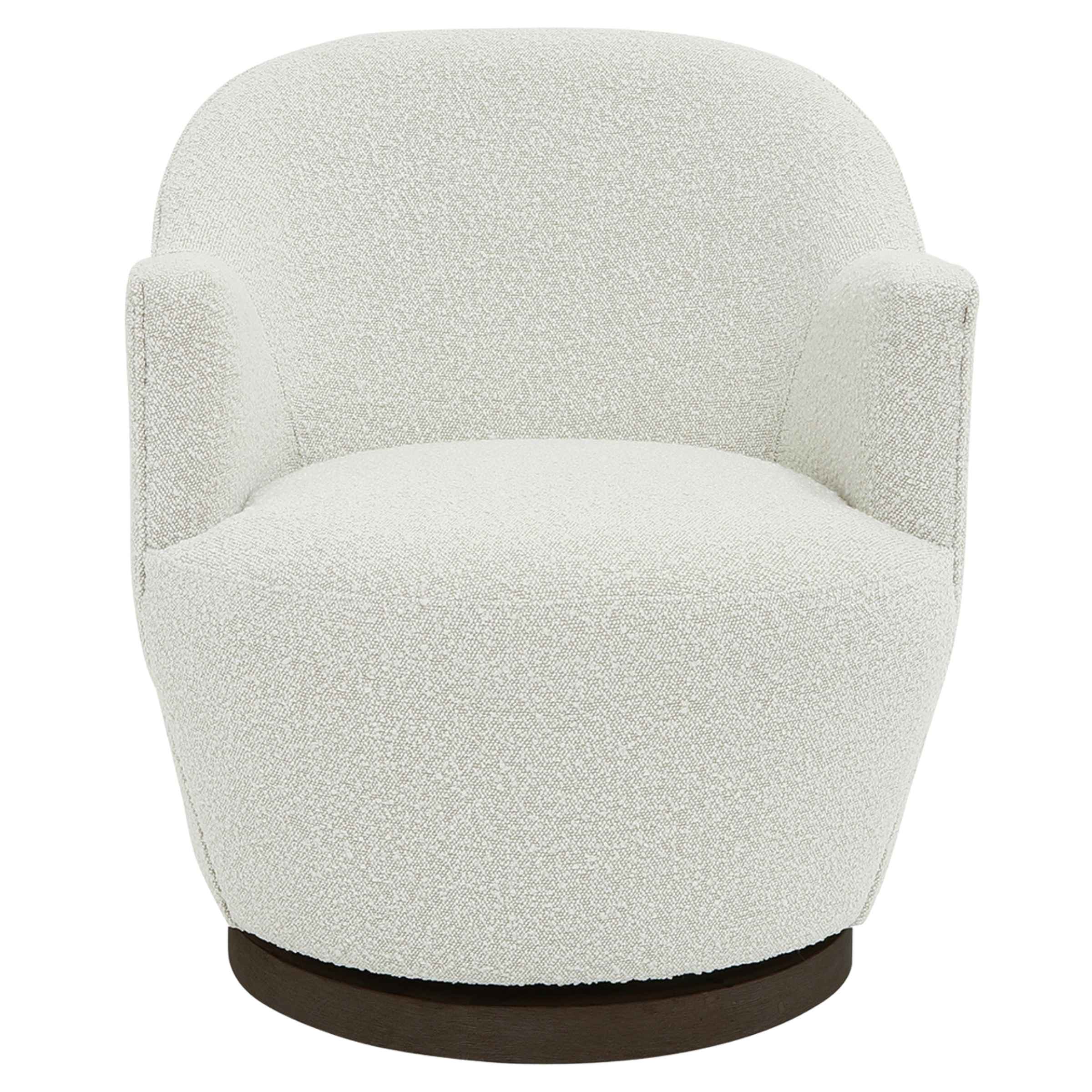 Swivel Chair Ivory 16732-02 -  Armchairs - ebarza Furniture UAE | Shop Modern Furniture in Abu Dhabi & Dubai - مفروشات ايبازرا في الامارات | تسوق اثاث عصري وديكورات مميزة في دبي وابوظبي
