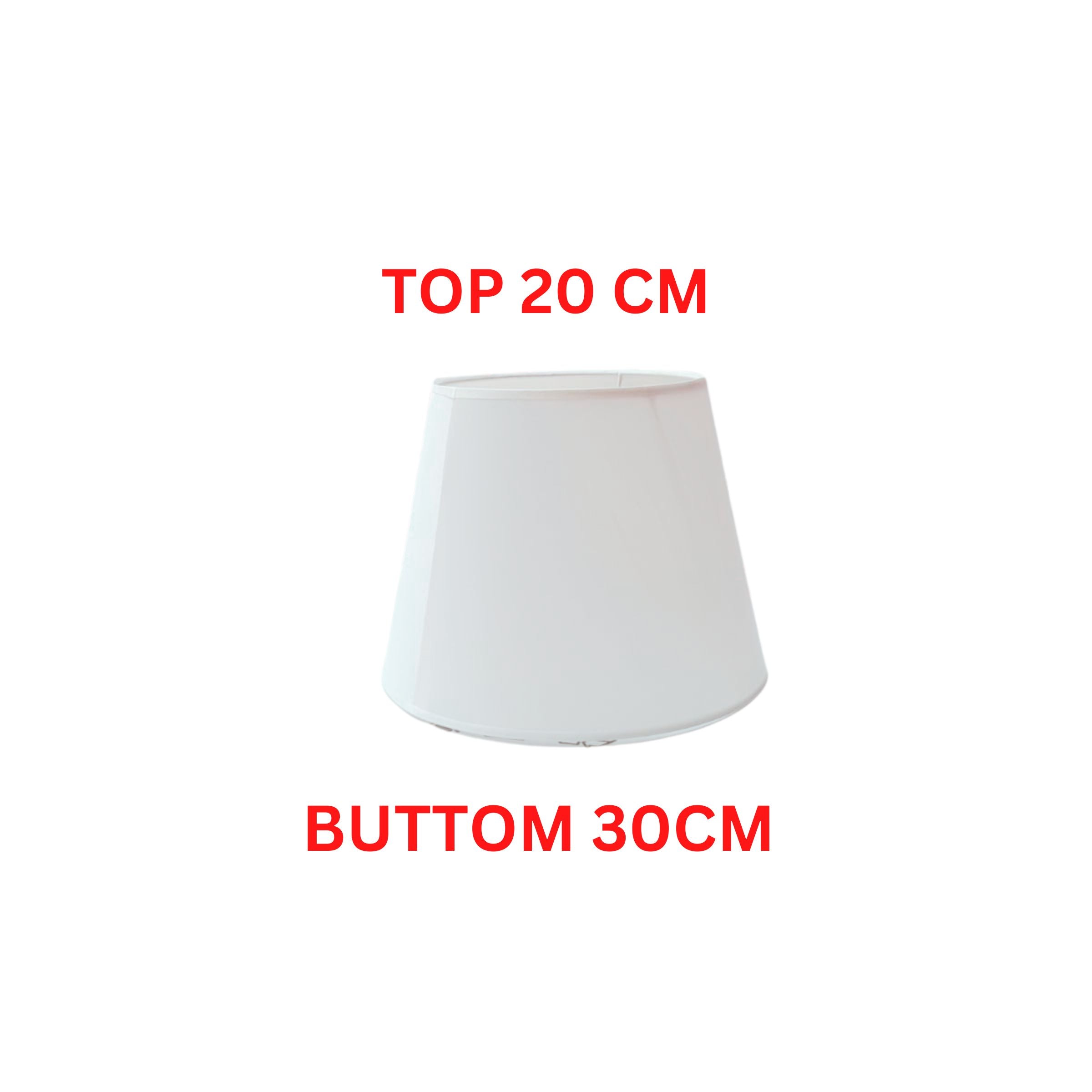 Table Lamp Shade 30Cm White-Small -  Floor Lamps - ebarza Furniture UAE | Shop Modern Furniture in Abu Dhabi & Dubai - مفروشات ايبازرا في الامارات | تسوق اثاث عصري وديكورات مميزة في دبي وابوظبي