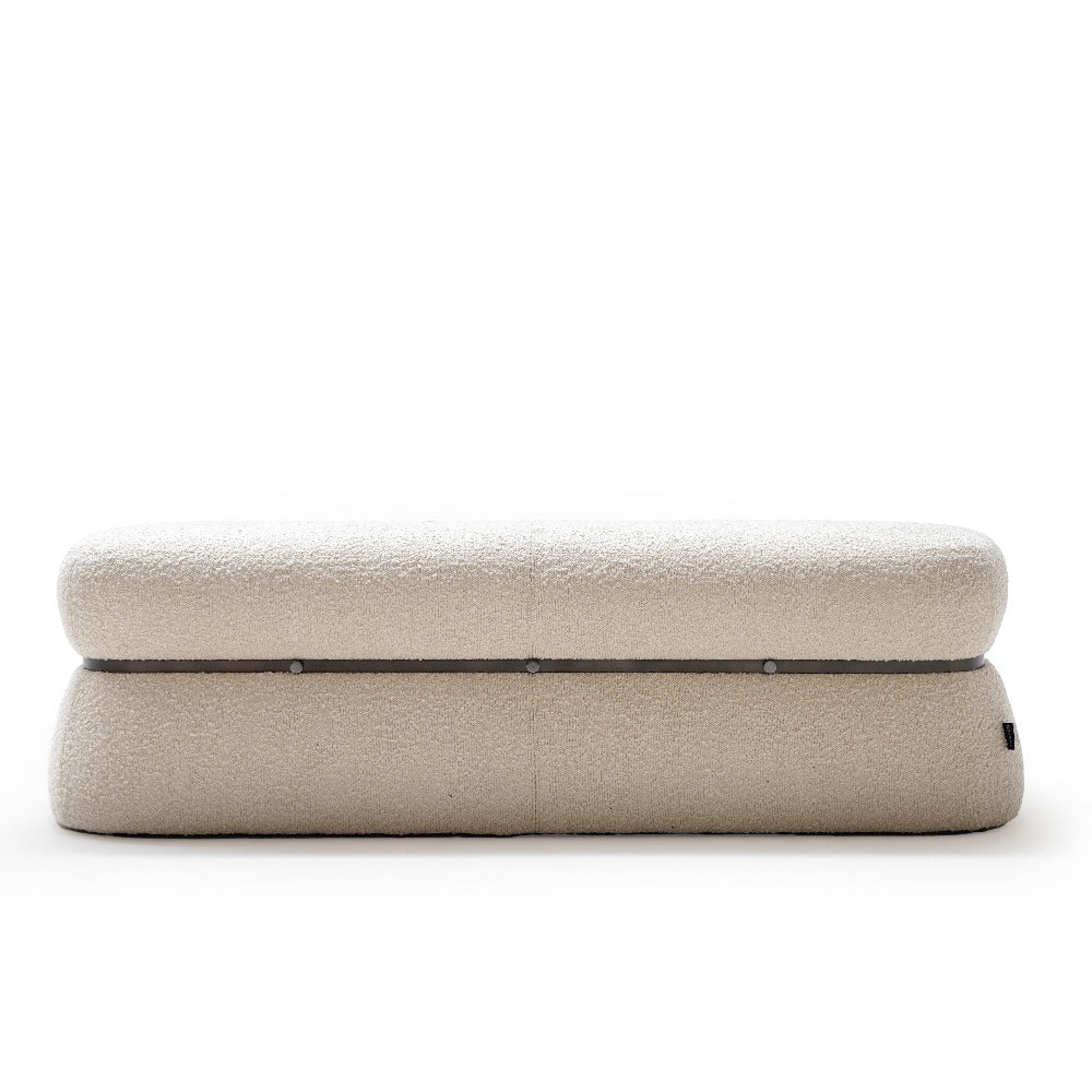 Teddy Bench BC707-1 Beige-Bench -  Poufs - ebarza Furniture UAE | Shop Modern Furniture in Abu Dhabi & Dubai - مفروشات ايبازرا في الامارات | تسوق اثاث عصري وديكورات مميزة في دبي وابوظبي