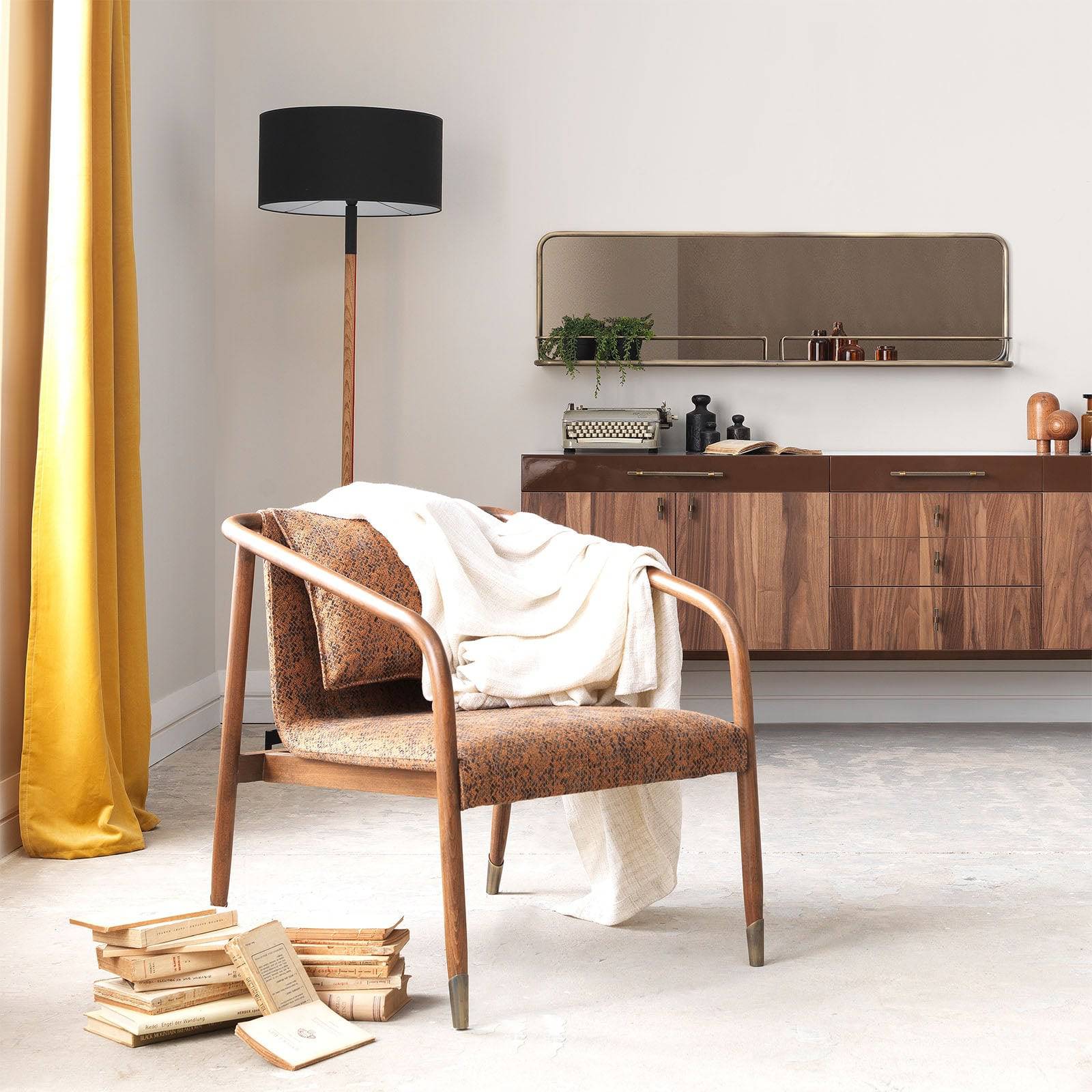 Tergum Lounge Chair Terg-Brown -  Lounge Chairs - ebarza Furniture UAE | Shop Modern Furniture in Abu Dhabi & Dubai - مفروشات ايبازرا في الامارات | تسوق اثاث عصري وديكورات مميزة في دبي وابوظبي