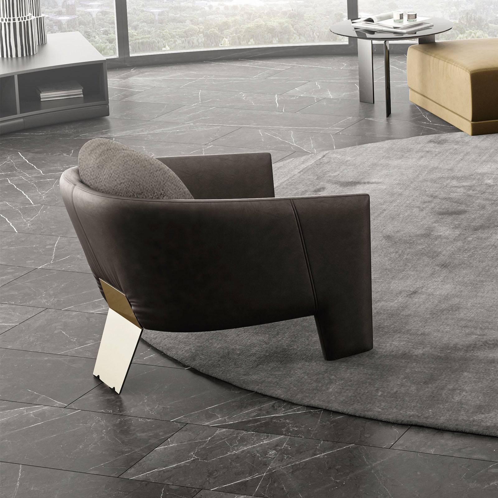 Display item - Tesla Armchair Tesla-001-YAS -  DISPLAY ITEM - ebarza Furniture UAE | Shop Modern Furniture in Abu Dhabi & Dubai - مفروشات ايبازرا في الامارات | تسوق اثاث عصري وديكورات مميزة في دبي وابوظبي