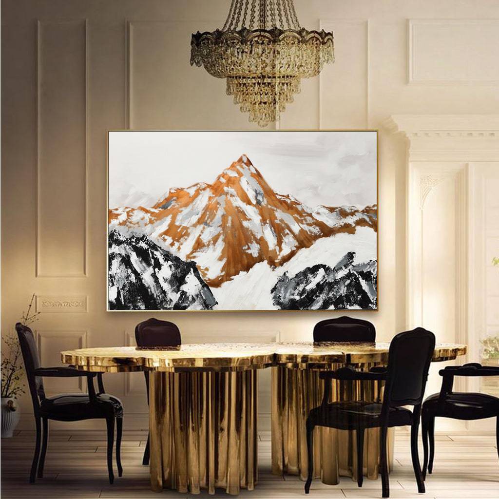 AS IS - The Golden Mountain Hand Painted Art Painting With Frame 180X120 Cm Soap0072 -  DISPLAY ITEM - ebarza Furniture UAE | Shop Modern Furniture in Abu Dhabi & Dubai - مفروشات ايبازرا في الامارات | تسوق اثاث عصري وديكورات مميزة في دبي وابوظبي