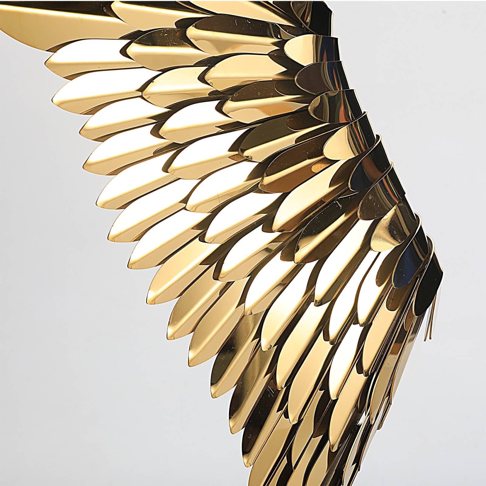 The Golden Wing Handcrafted Stainless Steel Table Artwork B0079 / BOO79 Gold -  Artwork - ebarza Furniture UAE | Shop Modern Furniture in Abu Dhabi & Dubai - مفروشات ايبازرا في الامارات | تسوق اثاث عصري وديكورات مميزة في دبي وابوظبي