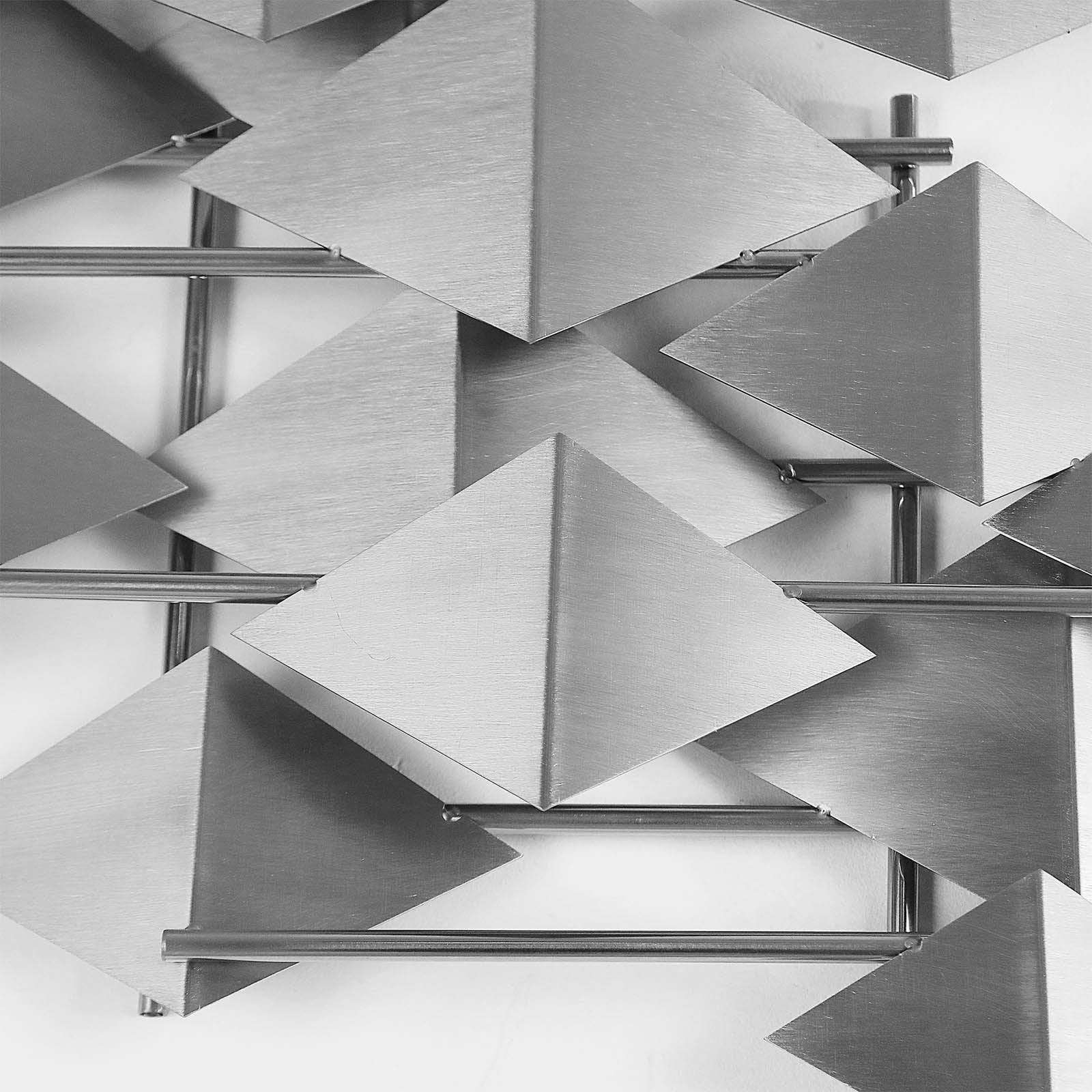 The Silver Flock Handcrafted Stainless Steel Artwork Z08023-Ch -  Artwork - ebarza Furniture UAE | Shop Modern Furniture in Abu Dhabi & Dubai - مفروشات ايبازرا في الامارات | تسوق اثاث عصري وديكورات مميزة في دبي وابوظبي