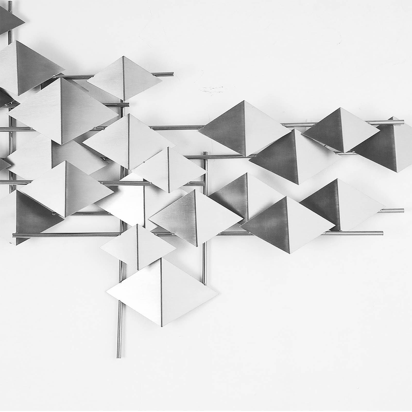 The Silver Flock Handcrafted Stainless Steel Artwork Z08023-Ch -  Artwork - ebarza Furniture UAE | Shop Modern Furniture in Abu Dhabi & Dubai - مفروشات ايبازرا في الامارات | تسوق اثاث عصري وديكورات مميزة في دبي وابوظبي