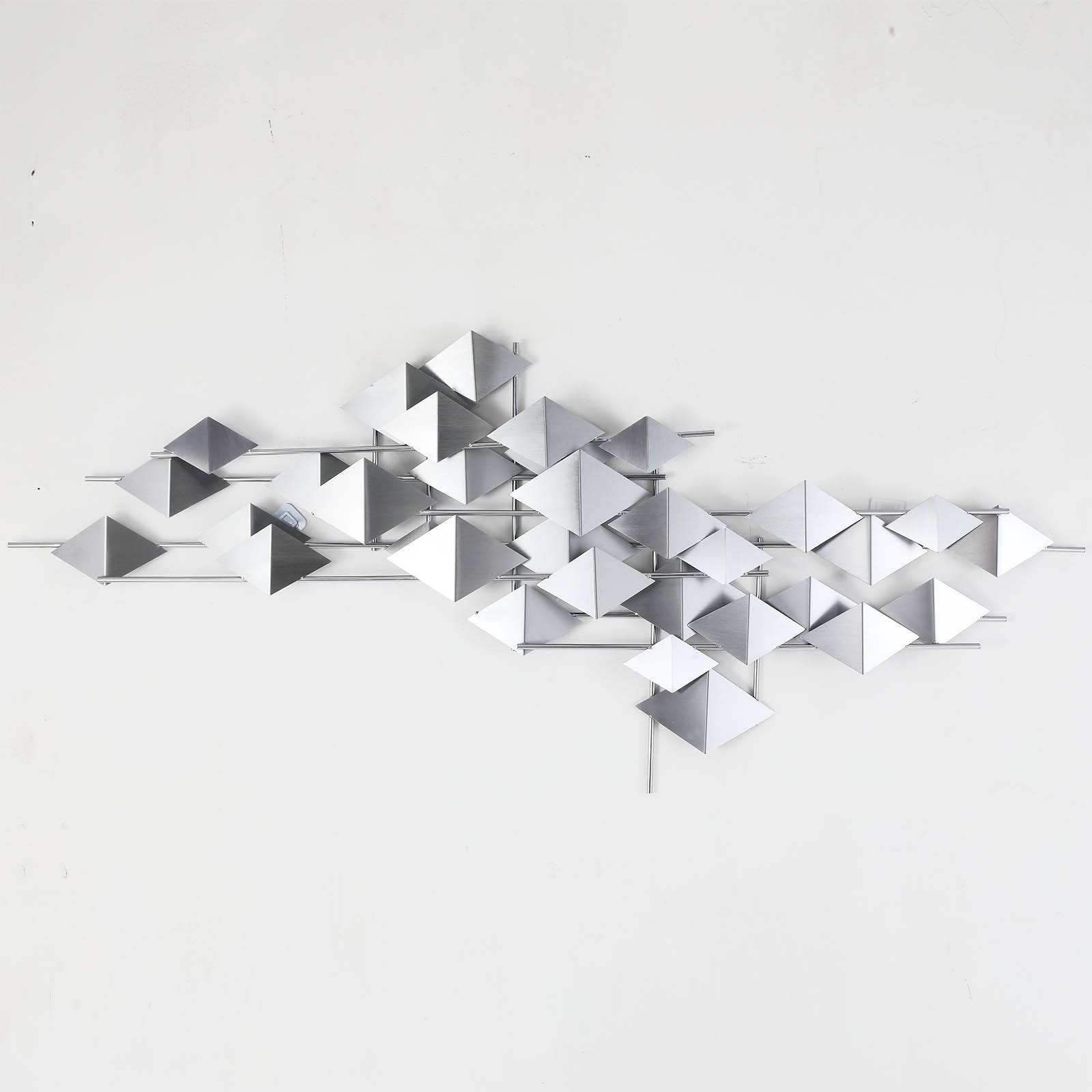 The Silver Flock Handcrafted Stainless Steel Artwork Z08023-Ch -  Artwork - ebarza Furniture UAE | Shop Modern Furniture in Abu Dhabi & Dubai - مفروشات ايبازرا في الامارات | تسوق اثاث عصري وديكورات مميزة في دبي وابوظبي