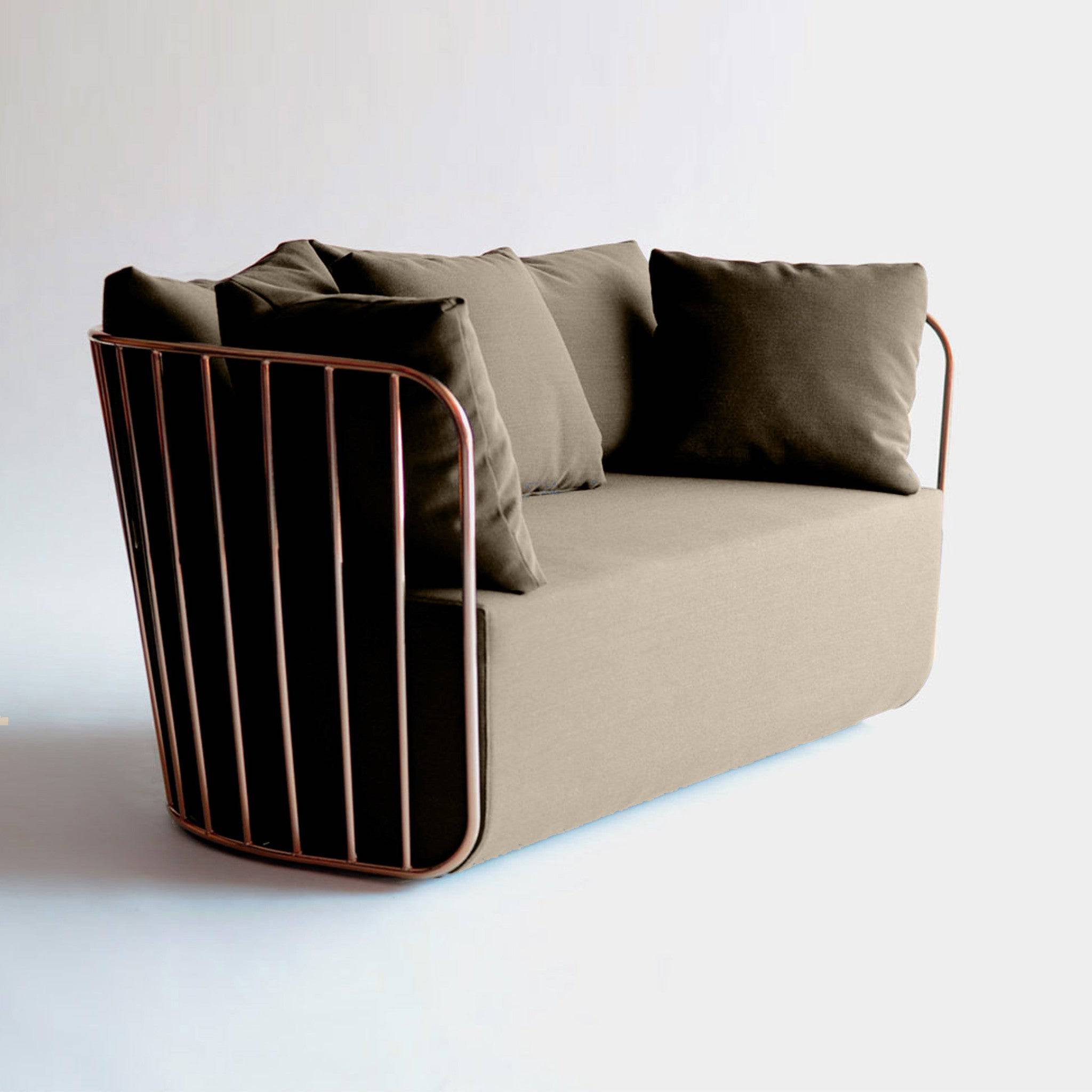 Torino Stainless Steel Armchair Tra001Rg Bp8801-Rg -  Armchairs - ebarza Furniture UAE | Shop Modern Furniture in Abu Dhabi & Dubai - مفروشات ايبازرا في الامارات | تسوق اثاث عصري وديكورات مميزة في دبي وابوظبي