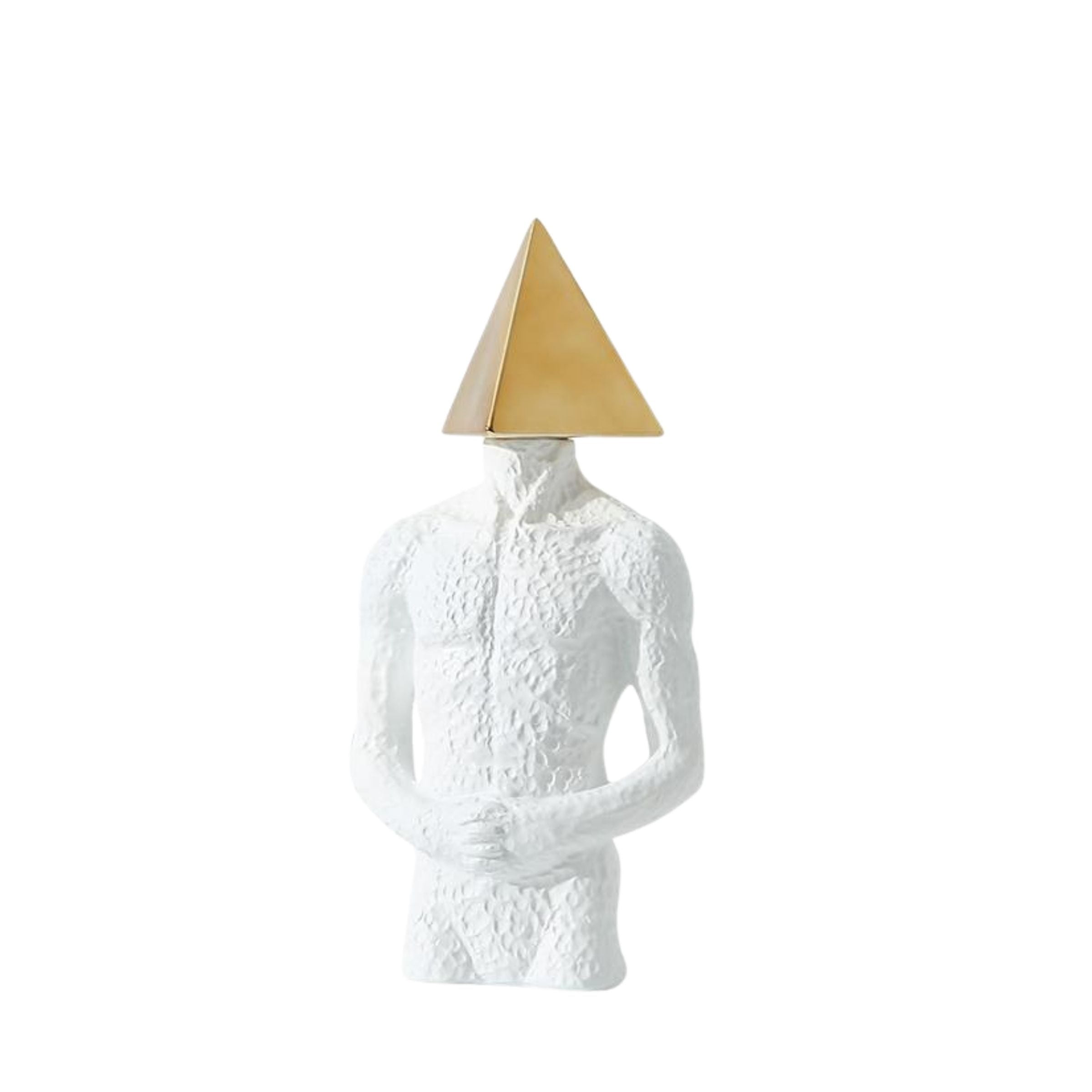 Triangle Man Gold A Fc-Sz2192A -  Home Decor Figurines - ebarza Furniture UAE | Shop Modern Furniture in Abu Dhabi & Dubai - مفروشات ايبازرا في الامارات | تسوق اثاث عصري وديكورات مميزة في دبي وابوظبي