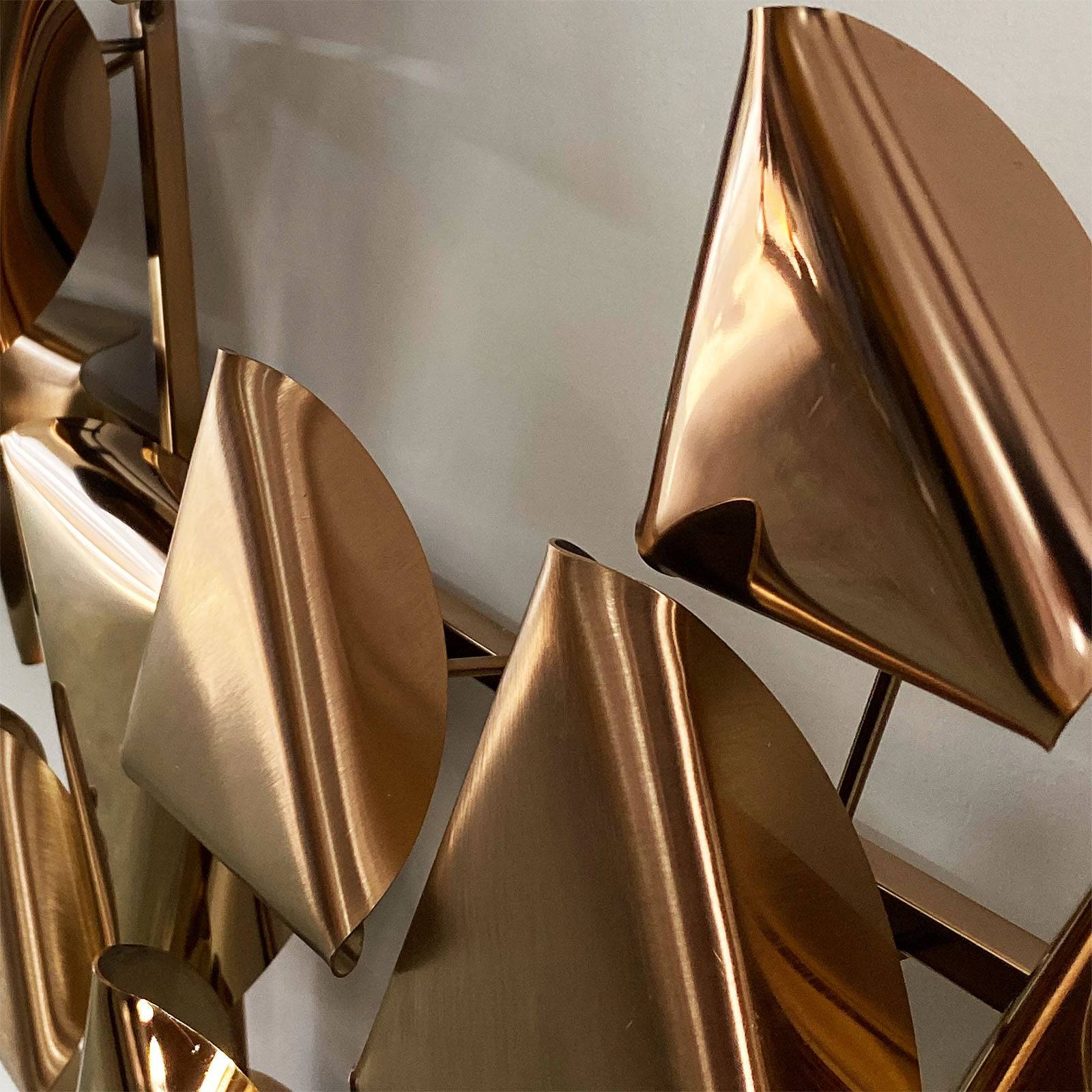 Triangle Shape Handcrafted Stainless Steel Artwork Bg2020105 -  Artwork - ebarza Furniture UAE | Shop Modern Furniture in Abu Dhabi & Dubai - مفروشات ايبازرا في الامارات | تسوق اثاث عصري وديكورات مميزة في دبي وابوظبي