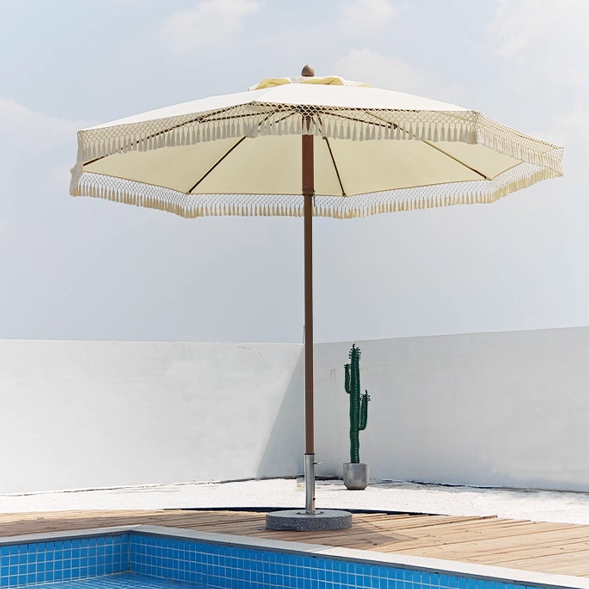 Center Pole Umbrella (push up and down system) MS-1623-5A -  Outdoor Umbrellas - ebarza Furniture UAE | Shop Modern Furniture in Abu Dhabi & Dubai - مفروشات ايبازرا في الامارات | تسوق اثاث عصري وديكورات مميزة في دبي وابوظبي