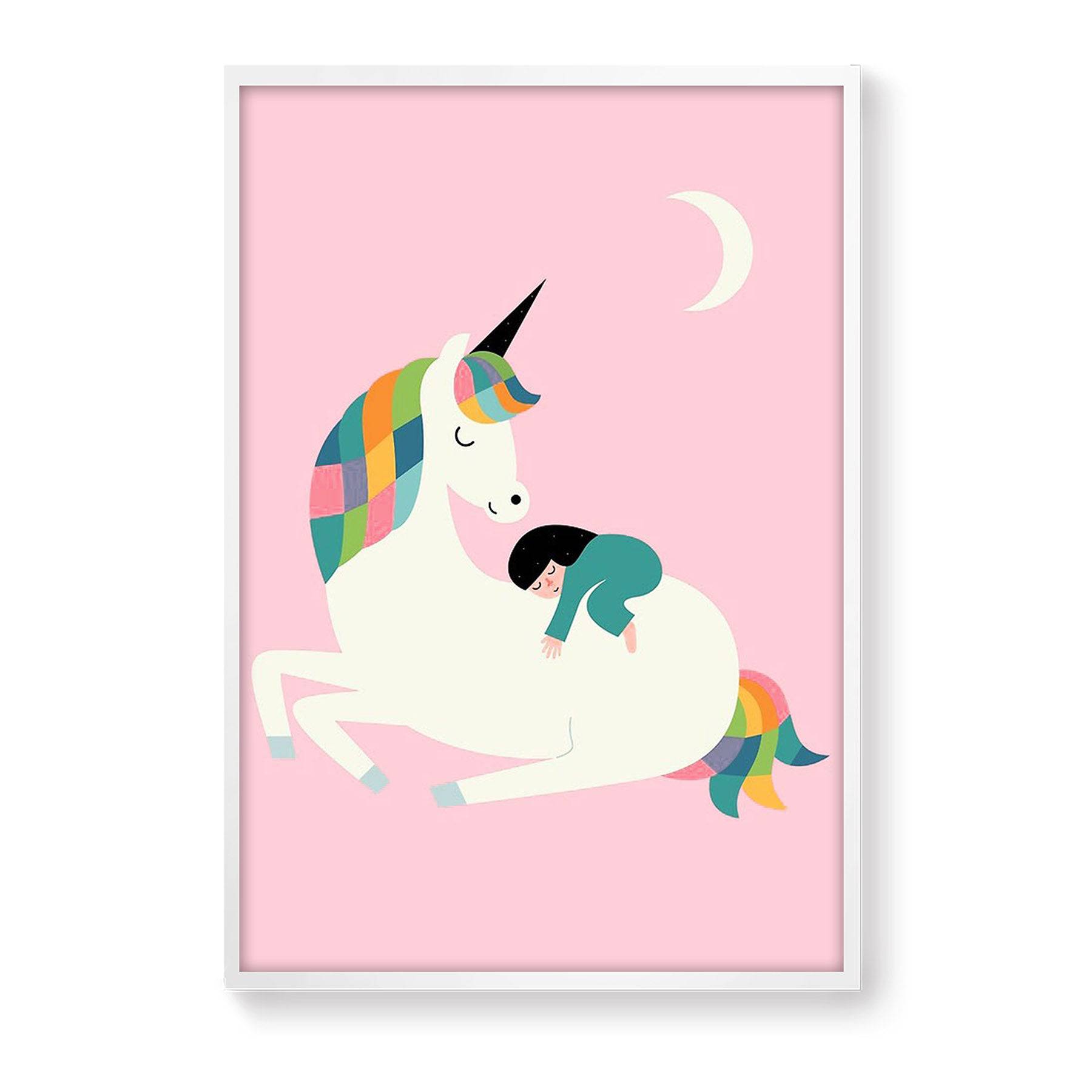 Unicorn Framed Graphic Art Print  Soapr0013 -  Paintings - ebarza Furniture UAE | Shop Modern Furniture in Abu Dhabi & Dubai - مفروشات ايبازرا في الامارات | تسوق اثاث عصري وديكورات مميزة في دبي وابوظبي