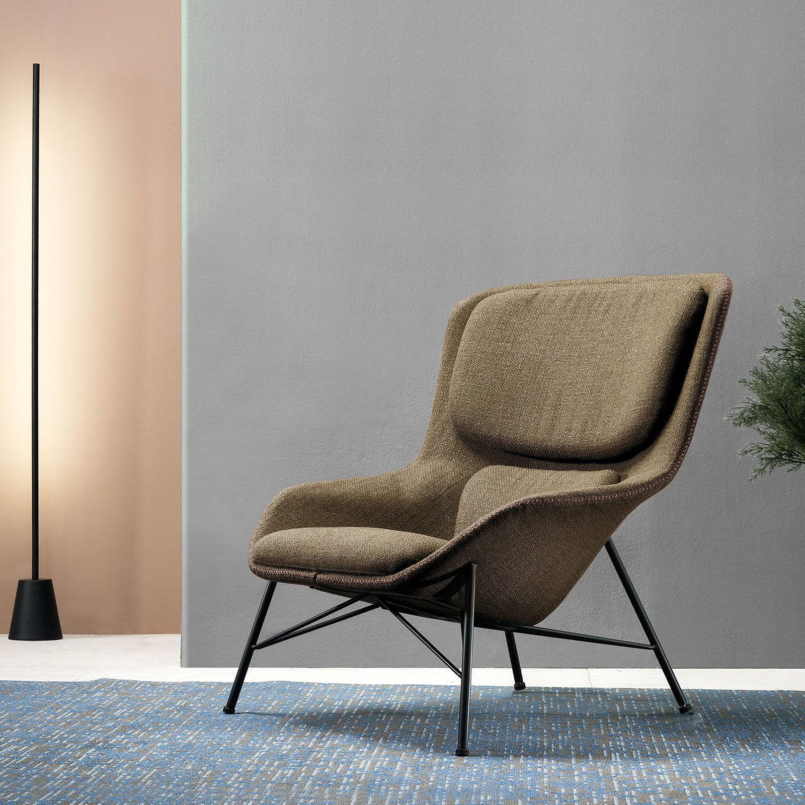 Uppsala Lounge Chair LC051-Kh -  Lounge Chairs - ebarza Furniture UAE | Shop Modern Furniture in Abu Dhabi & Dubai - مفروشات ايبازرا في الامارات | تسوق اثاث عصري وديكورات مميزة في دبي وابوظبي