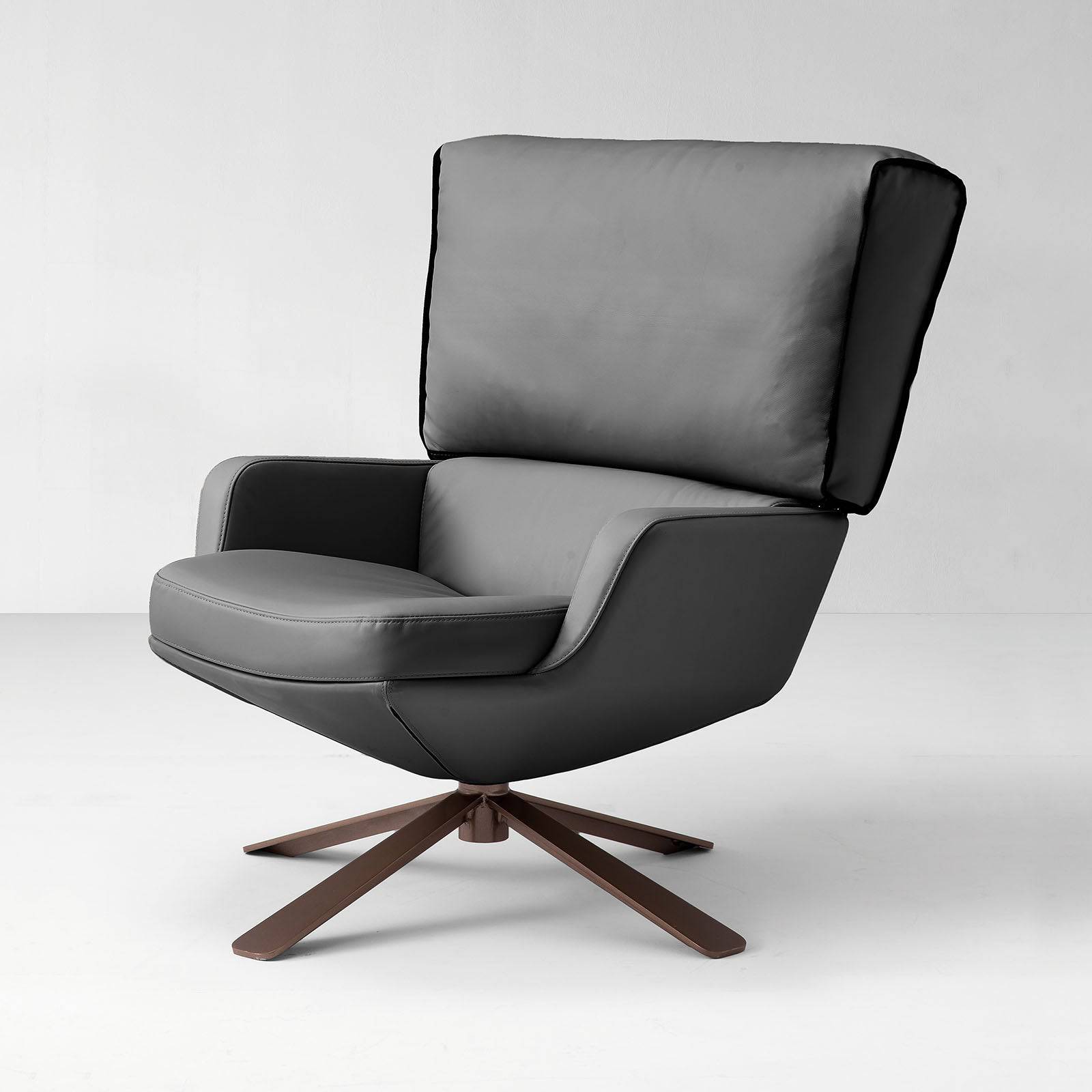 Varese Lounge Chair LC043 -  Lounge Chairs - ebarza Furniture UAE | Shop Modern Furniture in Abu Dhabi & Dubai - مفروشات ايبازرا في الامارات | تسوق اثاث عصري وديكورات مميزة في دبي وابوظبي