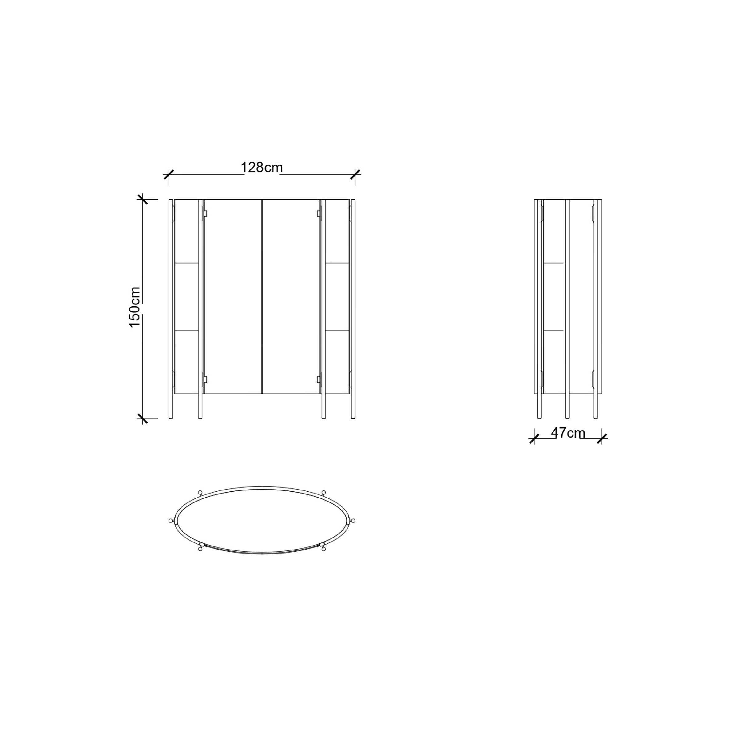 Vega  Cabinet VITVEG001 -  Shelves - ebarza Furniture UAE | Shop Modern Furniture in Abu Dhabi & Dubai - مفروشات ايبازرا في الامارات | تسوق اثاث عصري وديكورات مميزة في دبي وابوظبي
