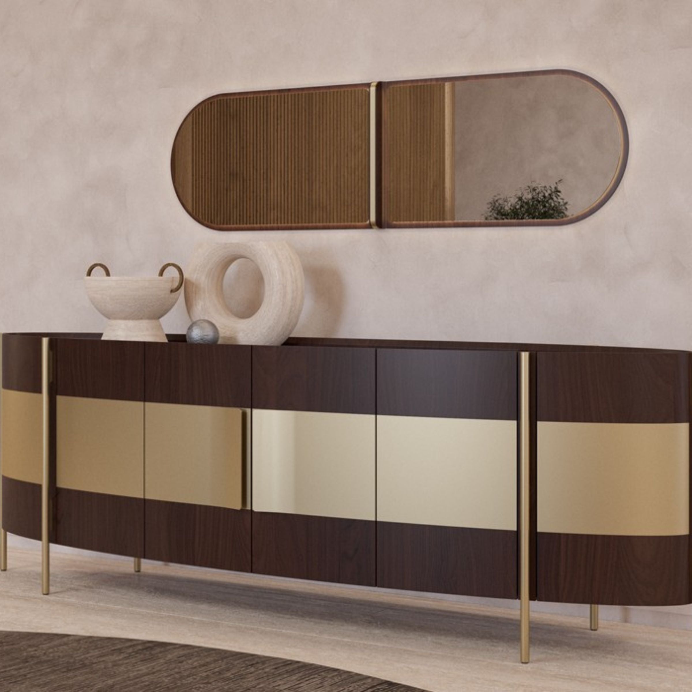 Vega Sideboard 268cm KONVEG001 -  Sideboards - ebarza Furniture UAE | Shop Modern Furniture in Abu Dhabi & Dubai - مفروشات ايبازرا في الامارات | تسوق اثاث عصري وديكورات مميزة في دبي وابوظبي