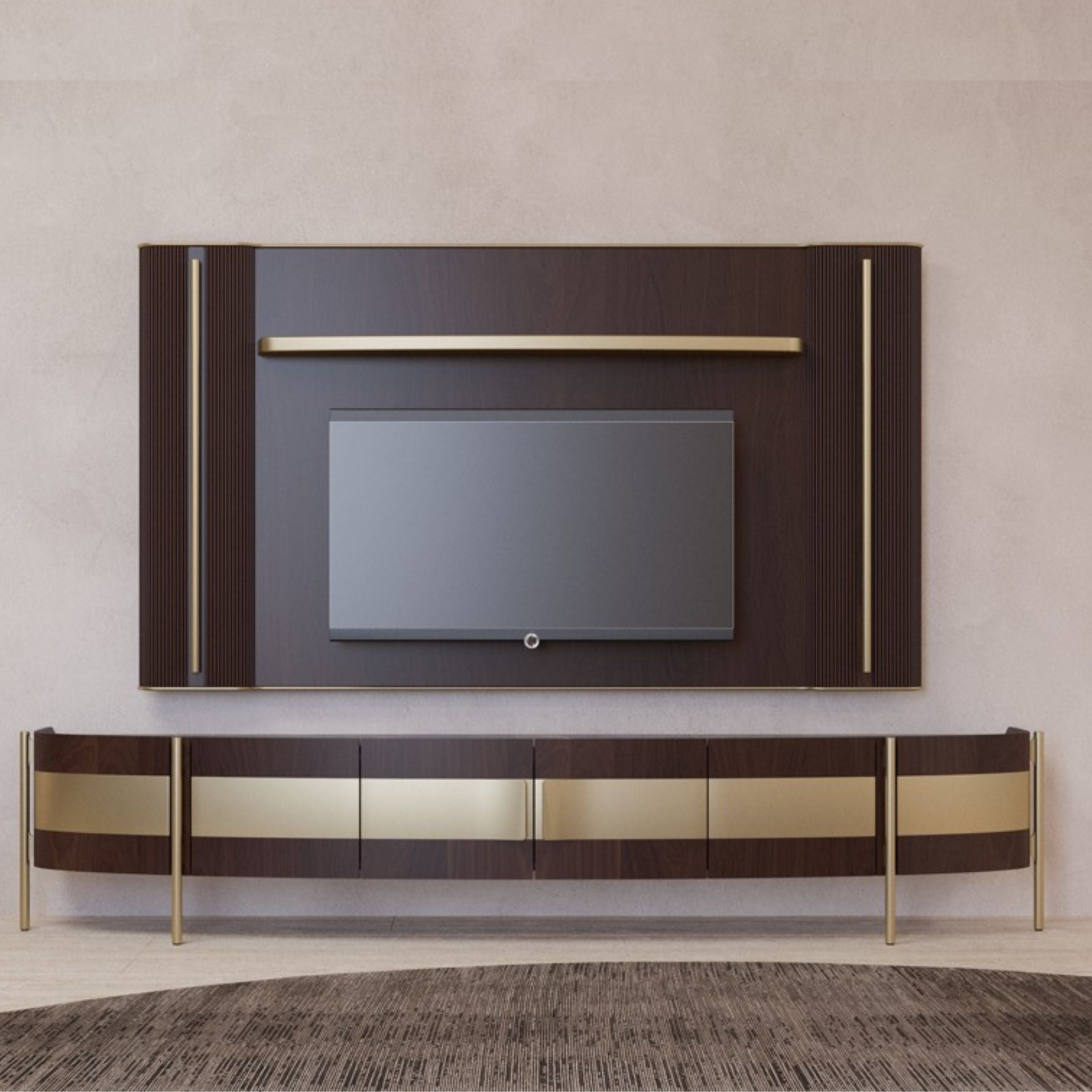 Vega TV Unit 268cm TVAVEG001 -  TV Units - ebarza Furniture UAE | Shop Modern Furniture in Abu Dhabi & Dubai - مفروشات ايبازرا في الامارات | تسوق اثاث عصري وديكورات مميزة في دبي وابوظبي