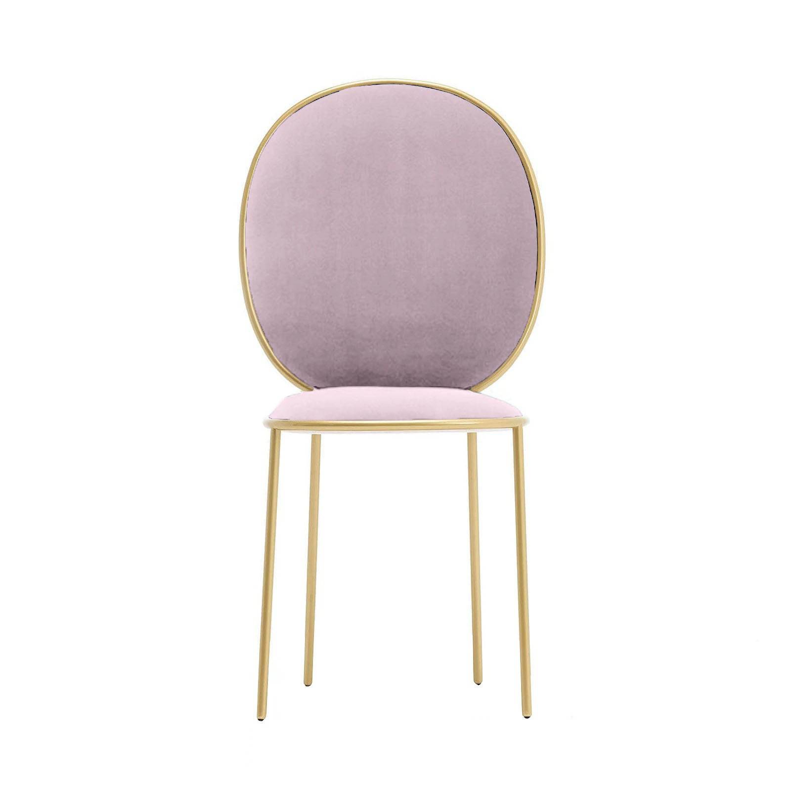 Velletri  Dinning Chair Tg-198-Pink -  Chairs - ebarza Furniture UAE | Shop Modern Furniture in Abu Dhabi & Dubai - مفروشات ايبازرا في الامارات | تسوق اثاث عصري وديكورات مميزة في دبي وابوظبي