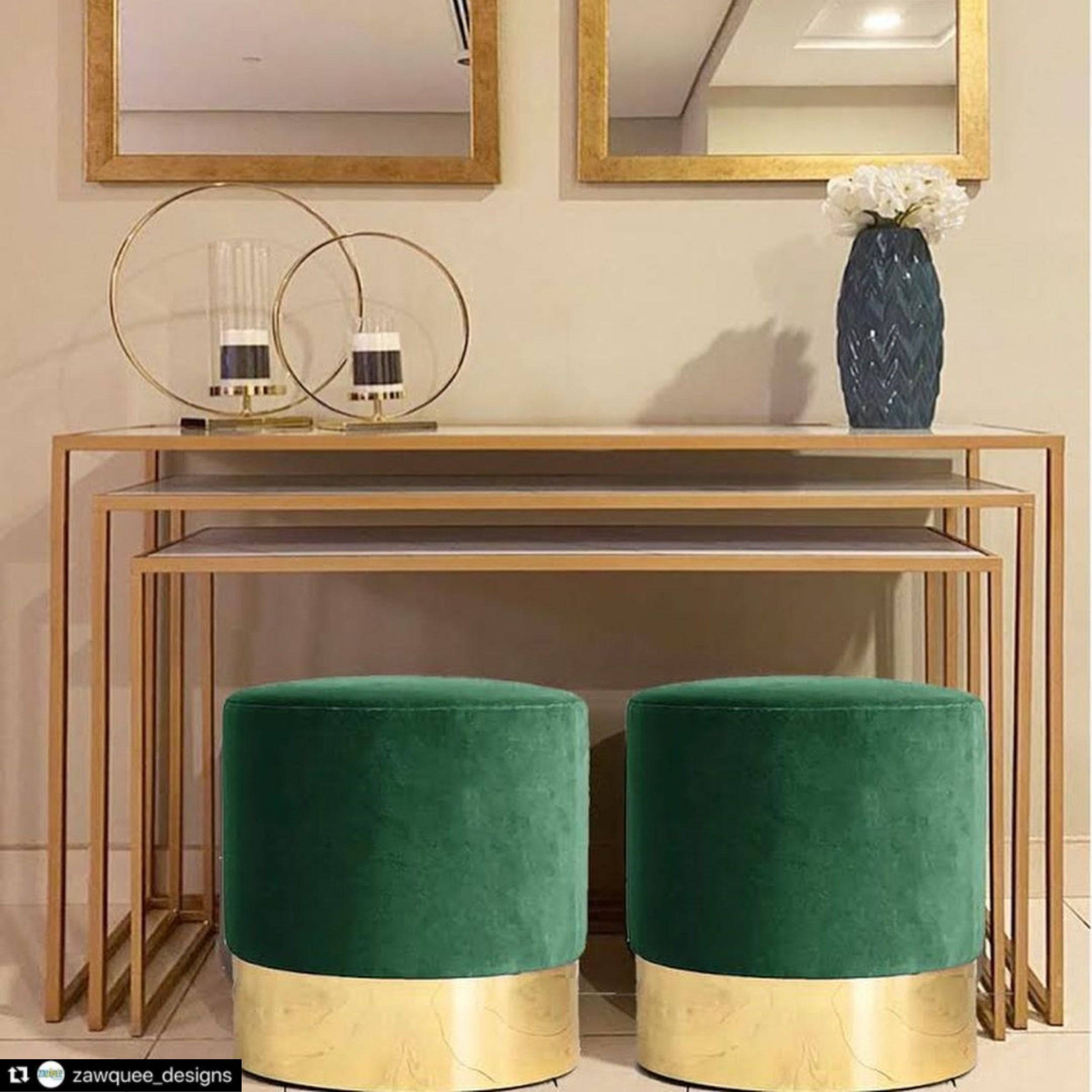 Velletri Stool Tg-196-Gr -  Poufs - ebarza Furniture UAE | Shop Modern Furniture in Abu Dhabi & Dubai - مفروشات ايبازرا في الامارات | تسوق اثاث عصري وديكورات مميزة في دبي وابوظبي