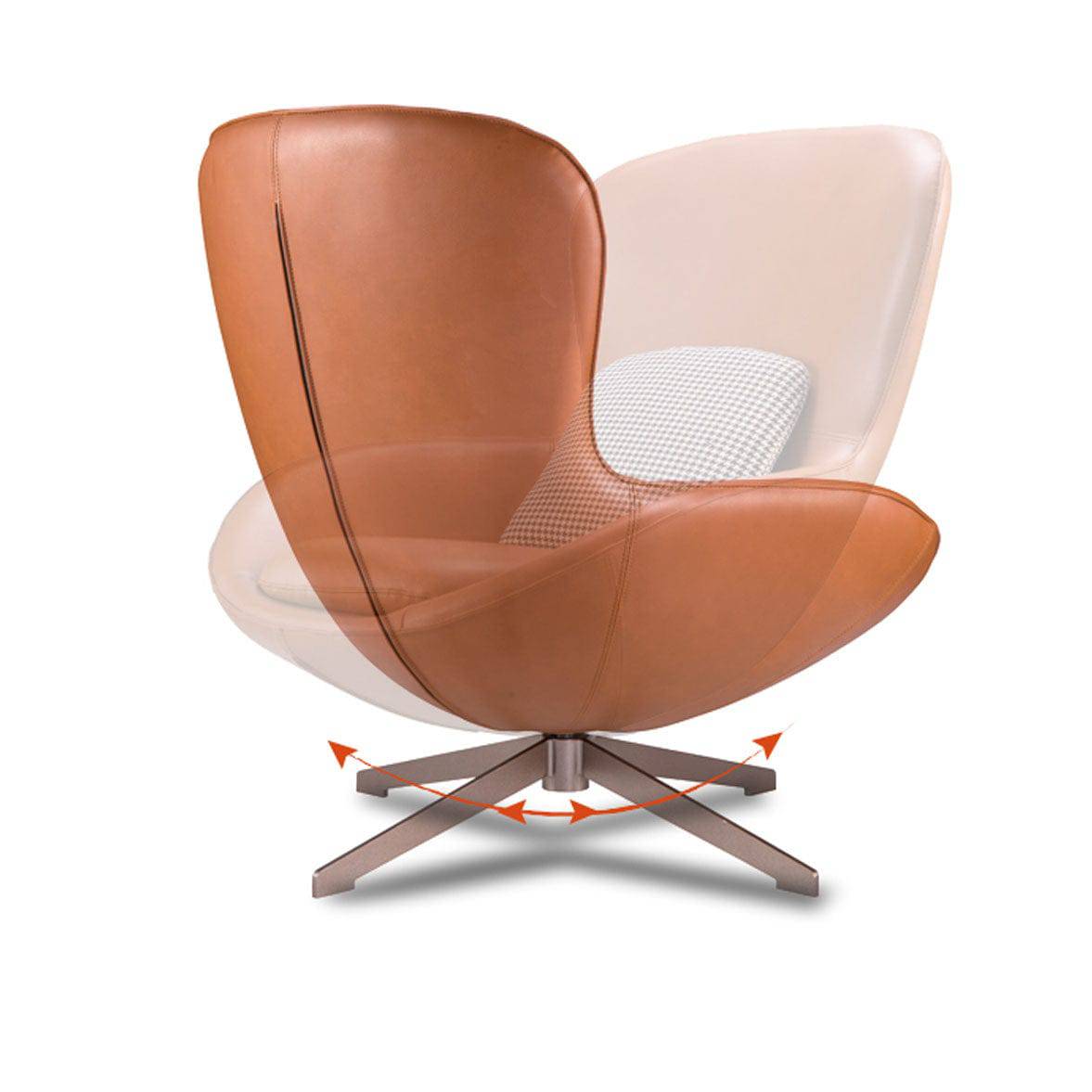 AS IS - Vigo Swivel Lounge Chair Lc017 -  DISPLAY ITEM - ebarza Furniture UAE | Shop Modern Furniture in Abu Dhabi & Dubai - مفروشات ايبازرا في الامارات | تسوق اثاث عصري وديكورات مميزة في دبي وابوظبي