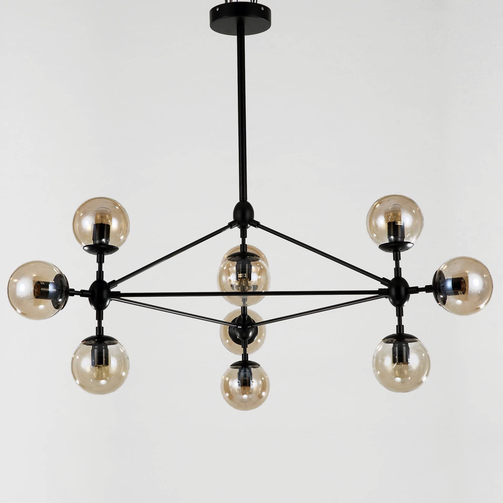 Vintage 10 Heads Bubble Chandelier Cy-Dd-309-10-B -  Pendant Lamps - ebarza Furniture UAE | Shop Modern Furniture in Abu Dhabi & Dubai - مفروشات ايبازرا في الامارات | تسوق اثاث عصري وديكورات مميزة في دبي وابوظبي