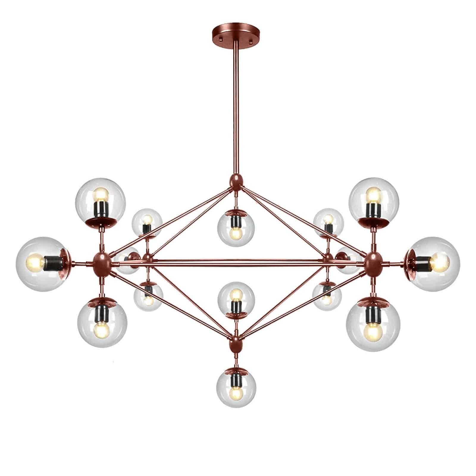 Vintage 15 Heads  Bubble  Chandelier  Cy-Dd-309-15-Rg -  Pendant Lamps - ebarza Furniture UAE | Shop Modern Furniture in Abu Dhabi & Dubai - مفروشات ايبازرا في الامارات | تسوق اثاث عصري وديكورات مميزة في دبي وابوظبي