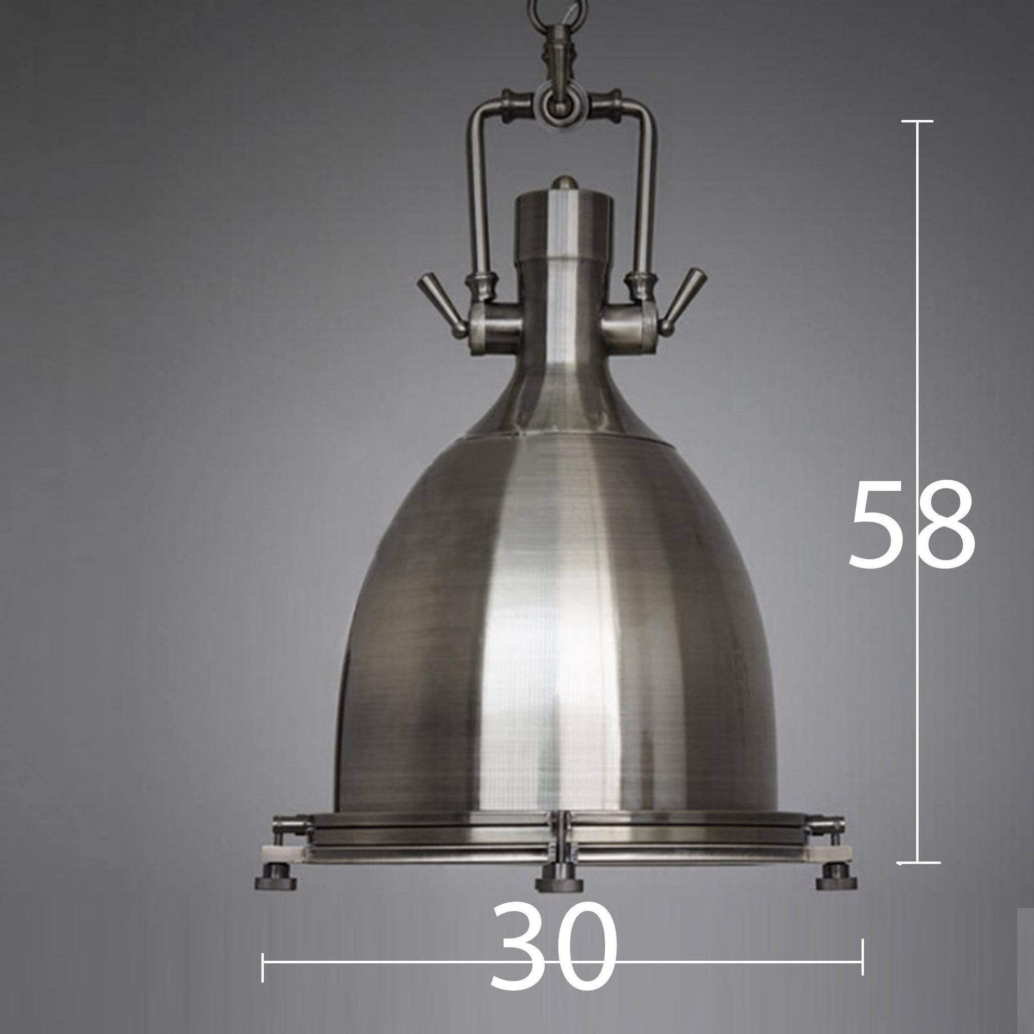 Vintage Brushed Steel Pendant Lamp Cy-Dd-089-Br -  Pendant Lamps - ebarza Furniture UAE | Shop Modern Furniture in Abu Dhabi & Dubai - مفروشات ايبازرا في الامارات | تسوق اثاث عصري وديكورات مميزة في دبي وابوظبي