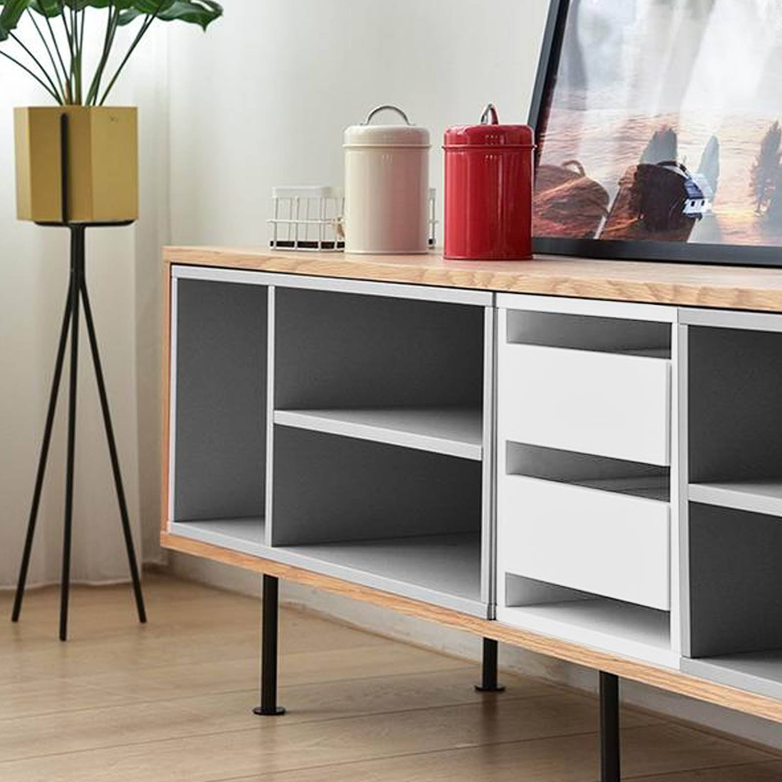 Visby Tv Unit LL-064-N -  TV Units - ebarza Furniture UAE | Shop Modern Furniture in Abu Dhabi & Dubai - مفروشات ايبازرا في الامارات | تسوق اثاث عصري وديكورات مميزة في دبي وابوظبي