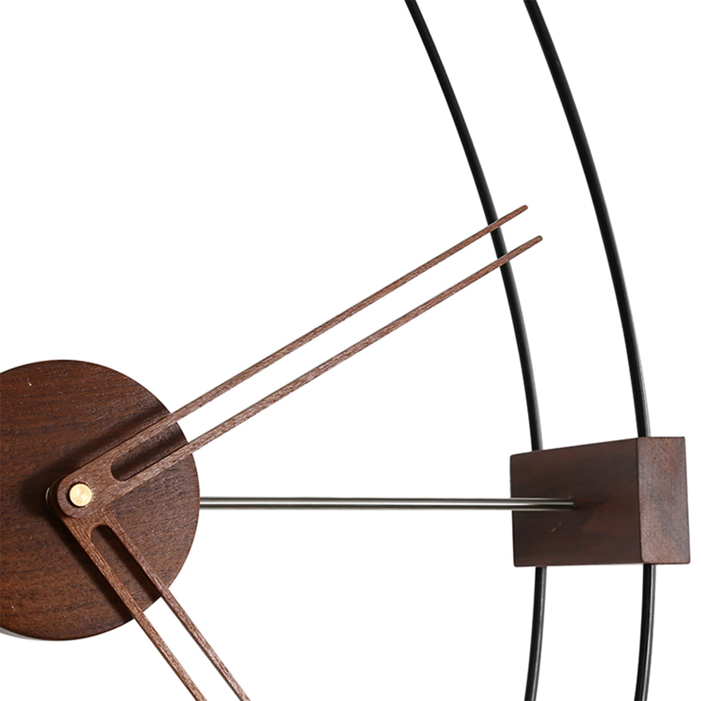 Walnut Wood Wall Clock JHL8011 -  Clocks - ebarza Furniture UAE | Shop Modern Furniture in Abu Dhabi & Dubai - مفروشات ايبازرا في الامارات | تسوق اثاث عصري وديكورات مميزة في دبي وابوظبي
