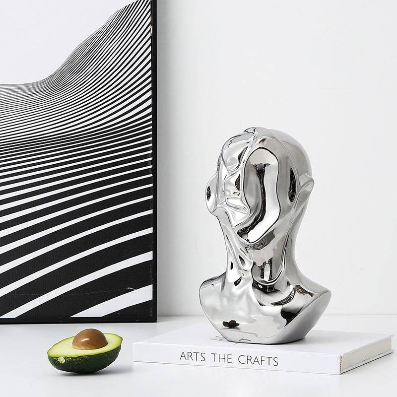 White Abstract Human Ornament-A Fa-D21069A -  Home Decor Figurines - ebarza Furniture UAE | Shop Modern Furniture in Abu Dhabi & Dubai - مفروشات ايبازرا في الامارات | تسوق اثاث عصري وديكورات مميزة في دبي وابوظبي