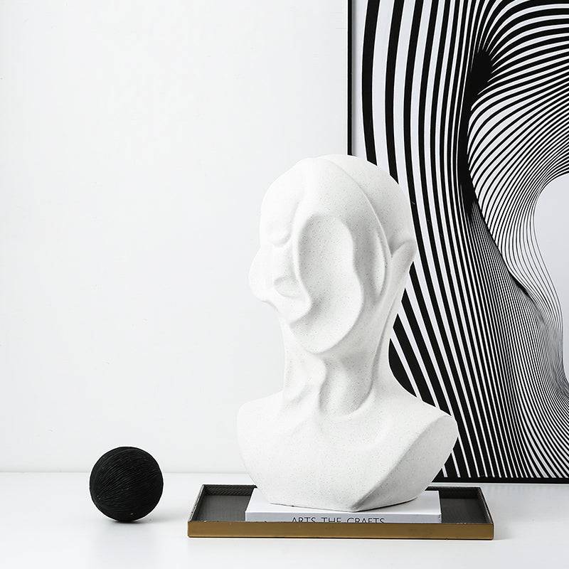 White Abstract Human Ornament-A Fa-D21069A -  Home Decor Figurines - ebarza Furniture UAE | Shop Modern Furniture in Abu Dhabi & Dubai - مفروشات ايبازرا في الامارات | تسوق اثاث عصري وديكورات مميزة في دبي وابوظبي