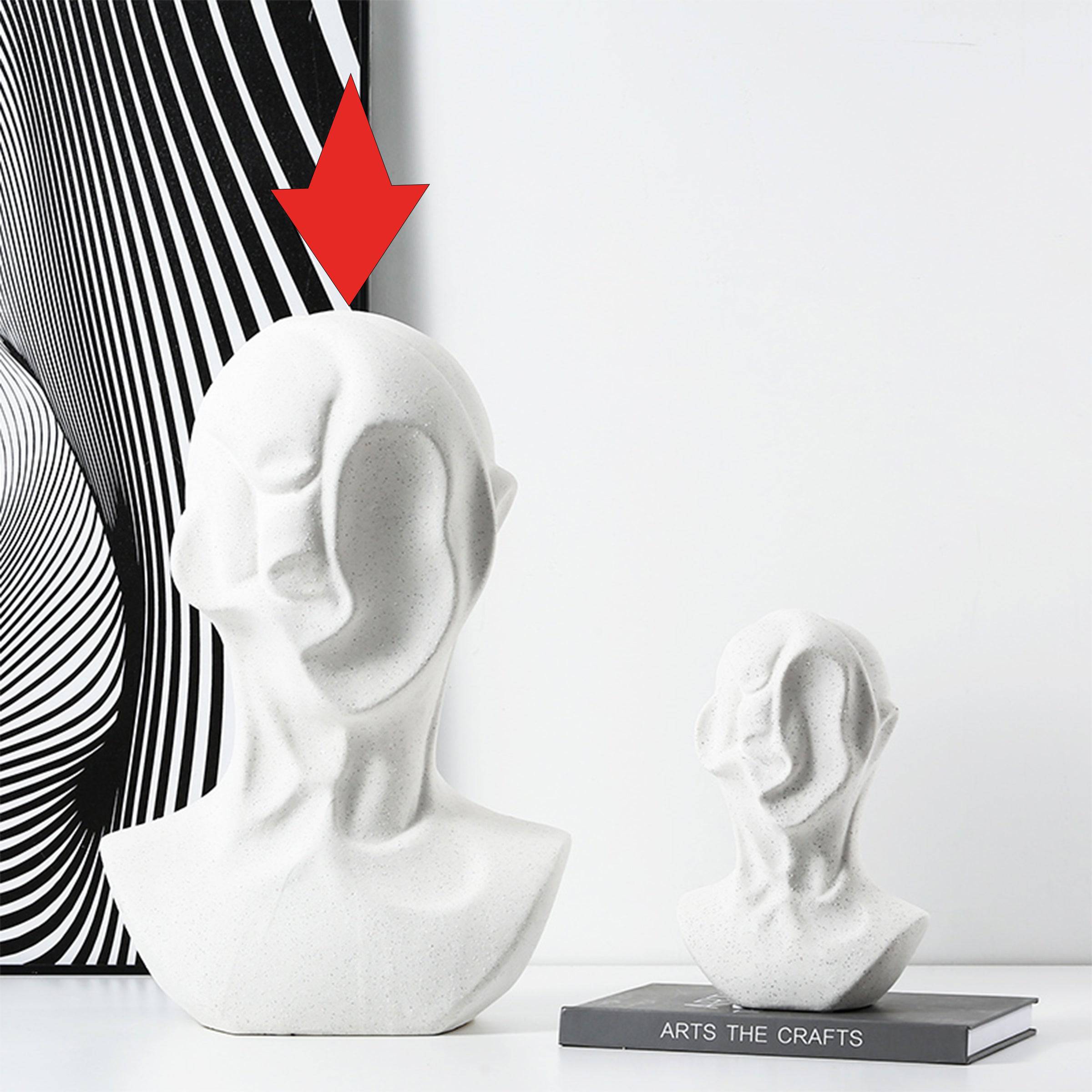 White Abstract Human Ornament-A Fa-D21069A -  Home Decor Figurines - ebarza Furniture UAE | Shop Modern Furniture in Abu Dhabi & Dubai - مفروشات ايبازرا في الامارات | تسوق اثاث عصري وديكورات مميزة في دبي وابوظبي