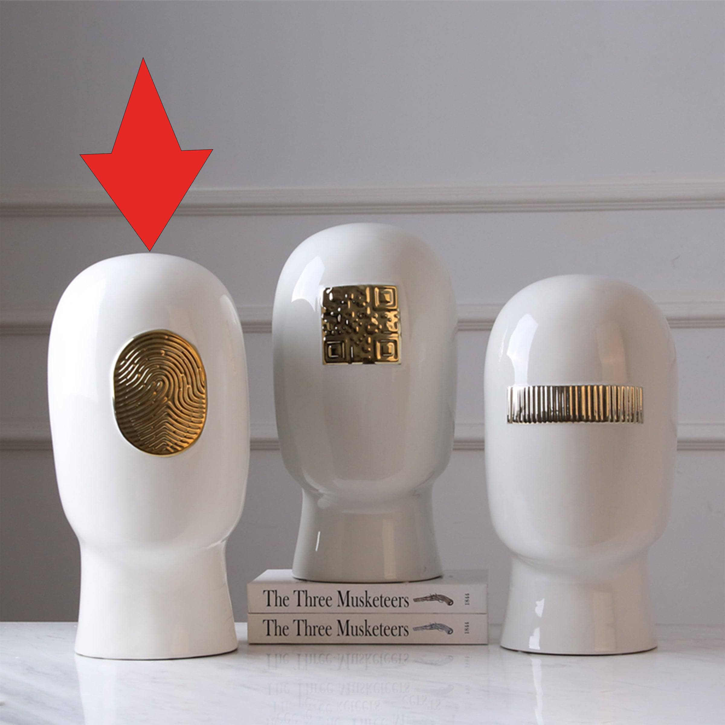 White Figure Decoration-A Fa-D1936A -  Home Decor Figurines - ebarza Furniture UAE | Shop Modern Furniture in Abu Dhabi & Dubai - مفروشات ايبازرا في الامارات | تسوق اثاث عصري وديكورات مميزة في دبي وابوظبي