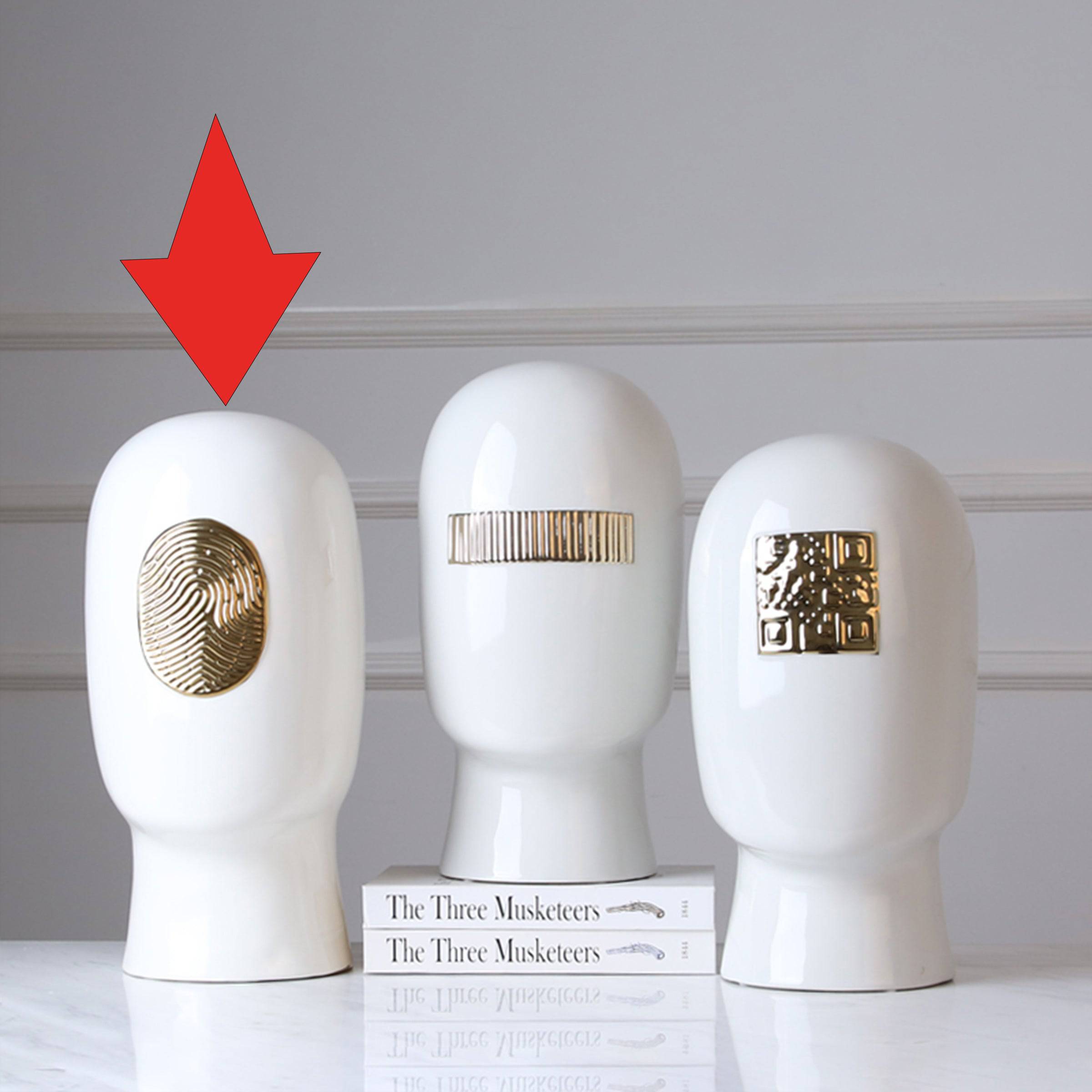White Figure Decoration-A Fa-D1936A -  Home Decor Figurines - ebarza Furniture UAE | Shop Modern Furniture in Abu Dhabi & Dubai - مفروشات ايبازرا في الامارات | تسوق اثاث عصري وديكورات مميزة في دبي وابوظبي