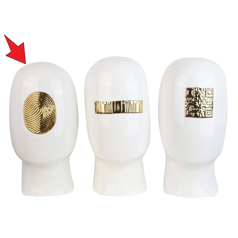 White Figure Decoration-A Fa-D1936A -  Home Decor Figurines - ebarza Furniture UAE | Shop Modern Furniture in Abu Dhabi & Dubai - مفروشات ايبازرا في الامارات | تسوق اثاث عصري وديكورات مميزة في دبي وابوظبي