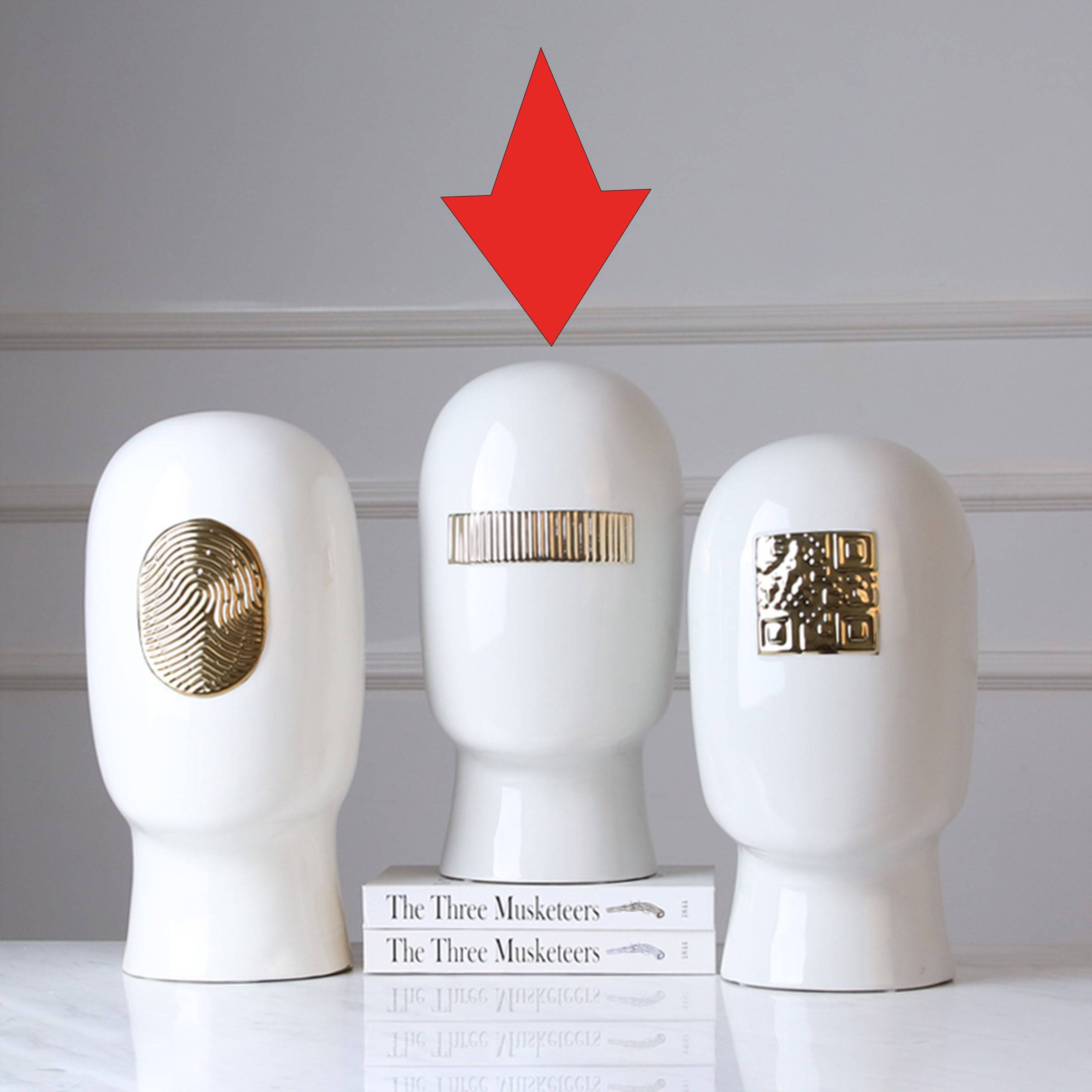 White Figure Decoration-B Fa-D1936B -  Home Decor Figurines - ebarza Furniture UAE | Shop Modern Furniture in Abu Dhabi & Dubai - مفروشات ايبازرا في الامارات | تسوق اثاث عصري وديكورات مميزة في دبي وابوظبي