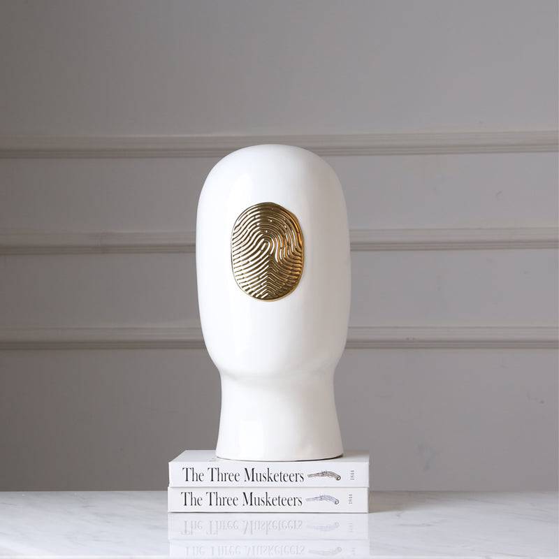 White Figure Decoration-C Fa-D1936C -  Home Decor Figurines - ebarza Furniture UAE | Shop Modern Furniture in Abu Dhabi & Dubai - مفروشات ايبازرا في الامارات | تسوق اثاث عصري وديكورات مميزة في دبي وابوظبي